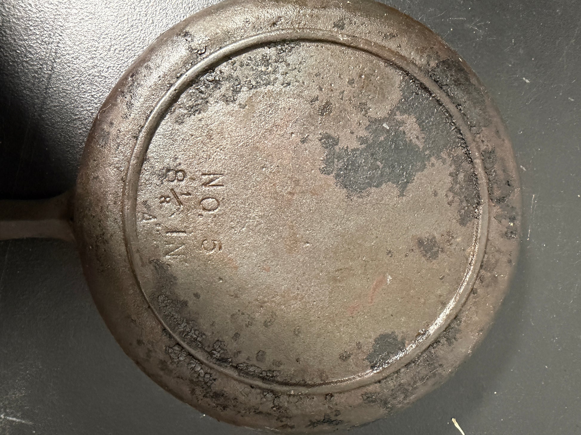 Vintage Cast Iron Skillet No. 5 8 Inch - photo 2