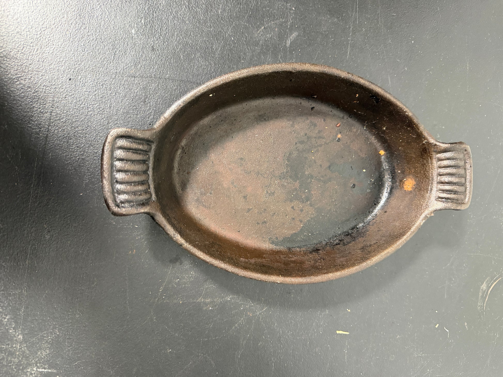 Cast Iron Oval Baking Dish with Handles
