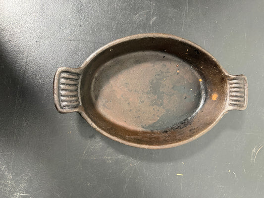 Cast Iron Oval Baking Dish with Handles