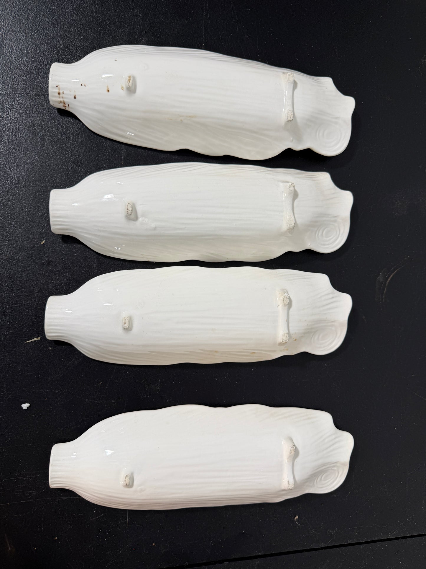 Set of 4 Corn on the Cob Serving Dishes Ceramic - photo 2