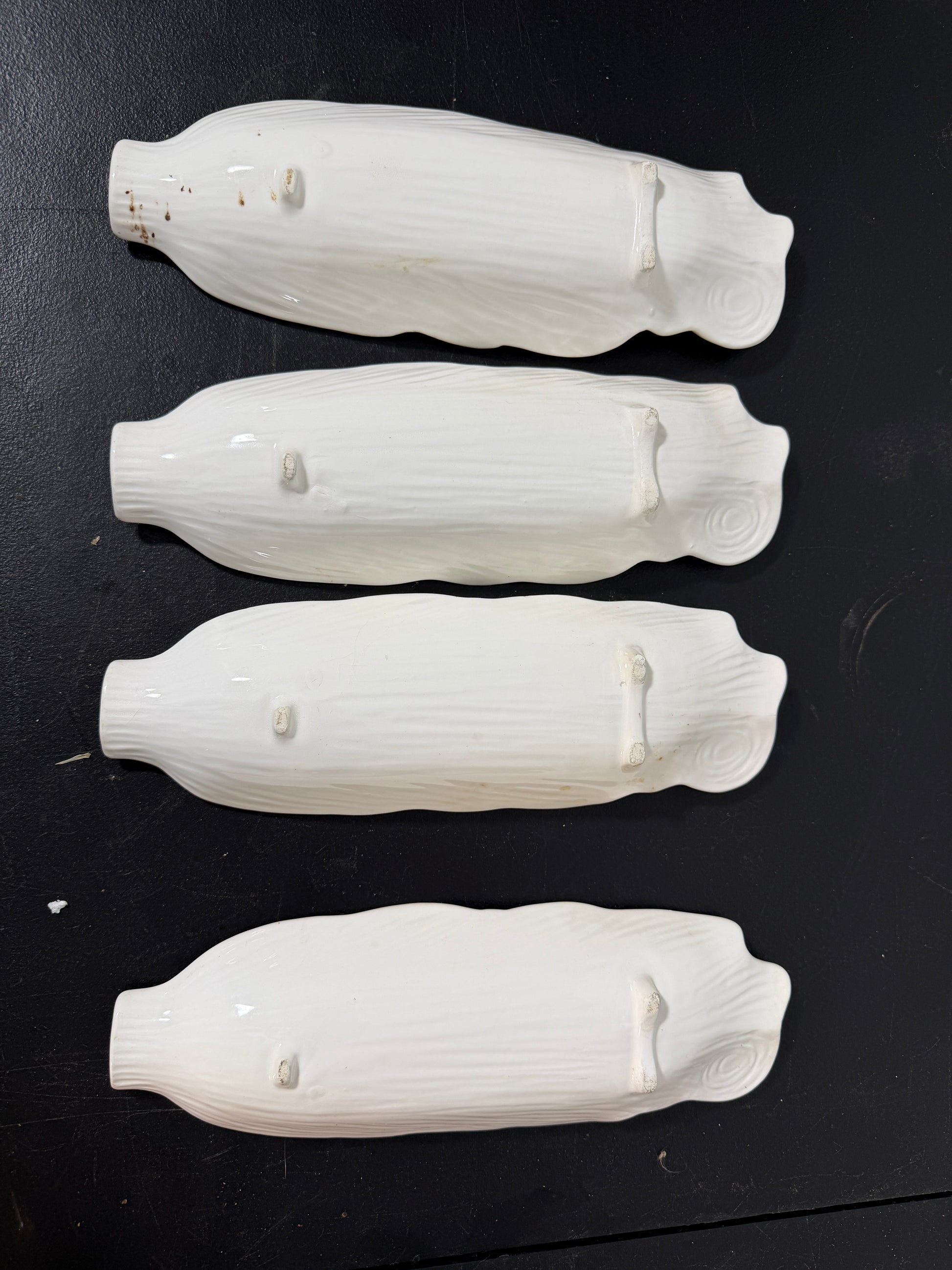 Set of 4 Corn on the Cob Serving Dishes Ceramic - photo 2