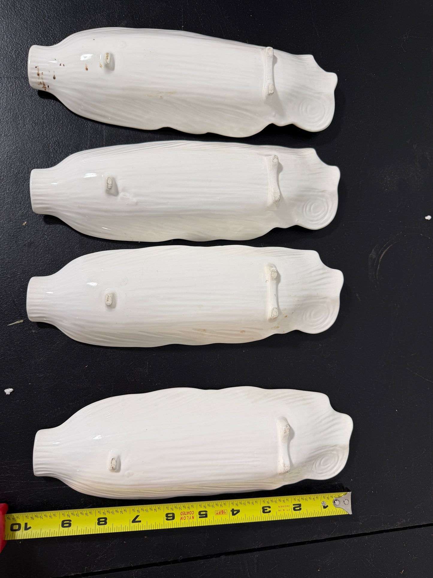 Set of 4 Corn on the Cob Serving Dishes Ceramic - photo 3