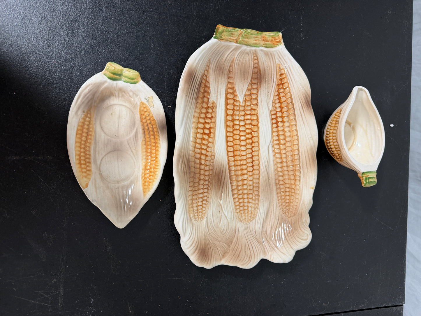 Corn Shaped Ceramic Serving Dishes Set of 4 - photo 2