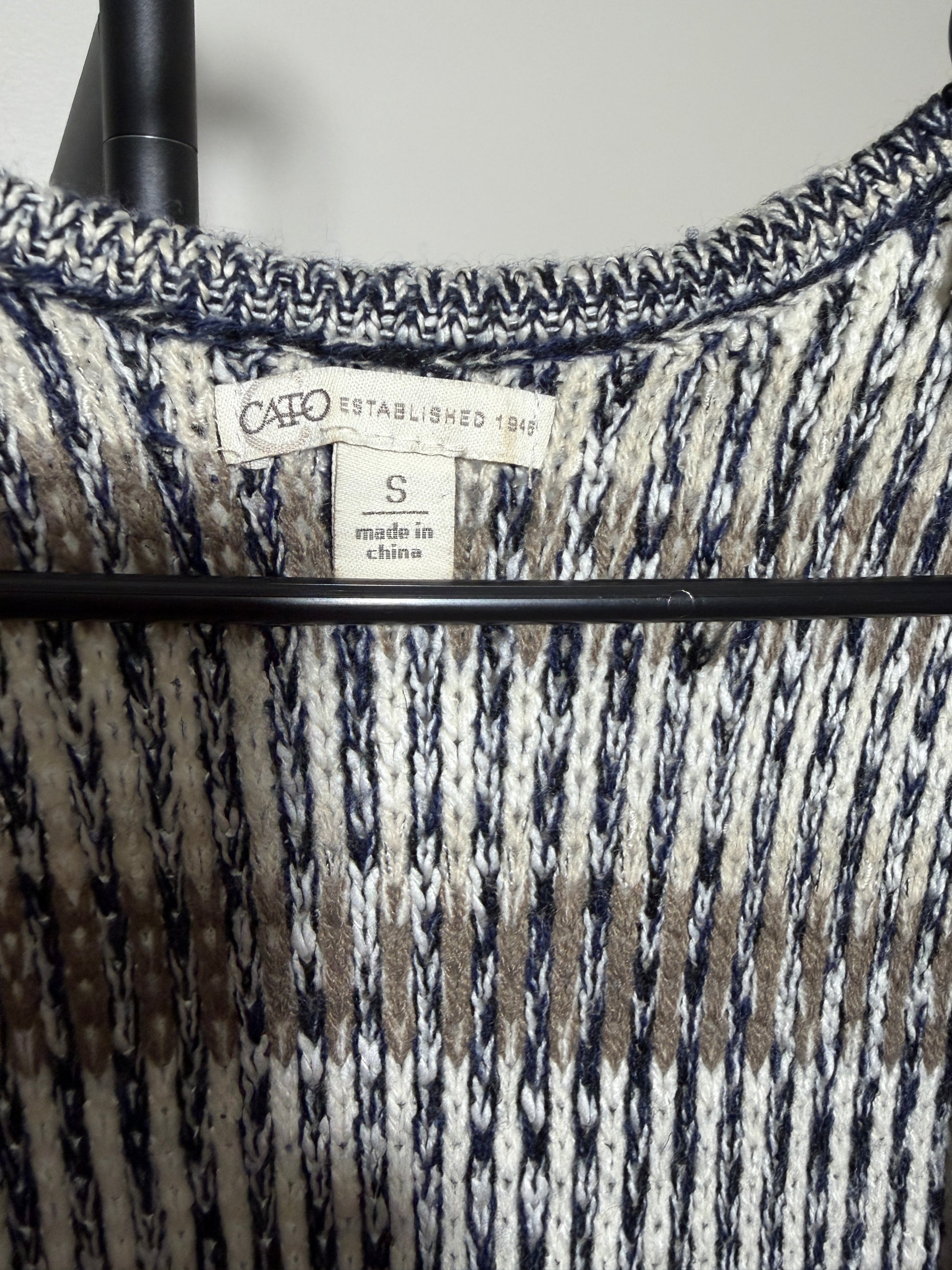 Cato Women's Small Knit Vest Multicolor Fringe - photo 2