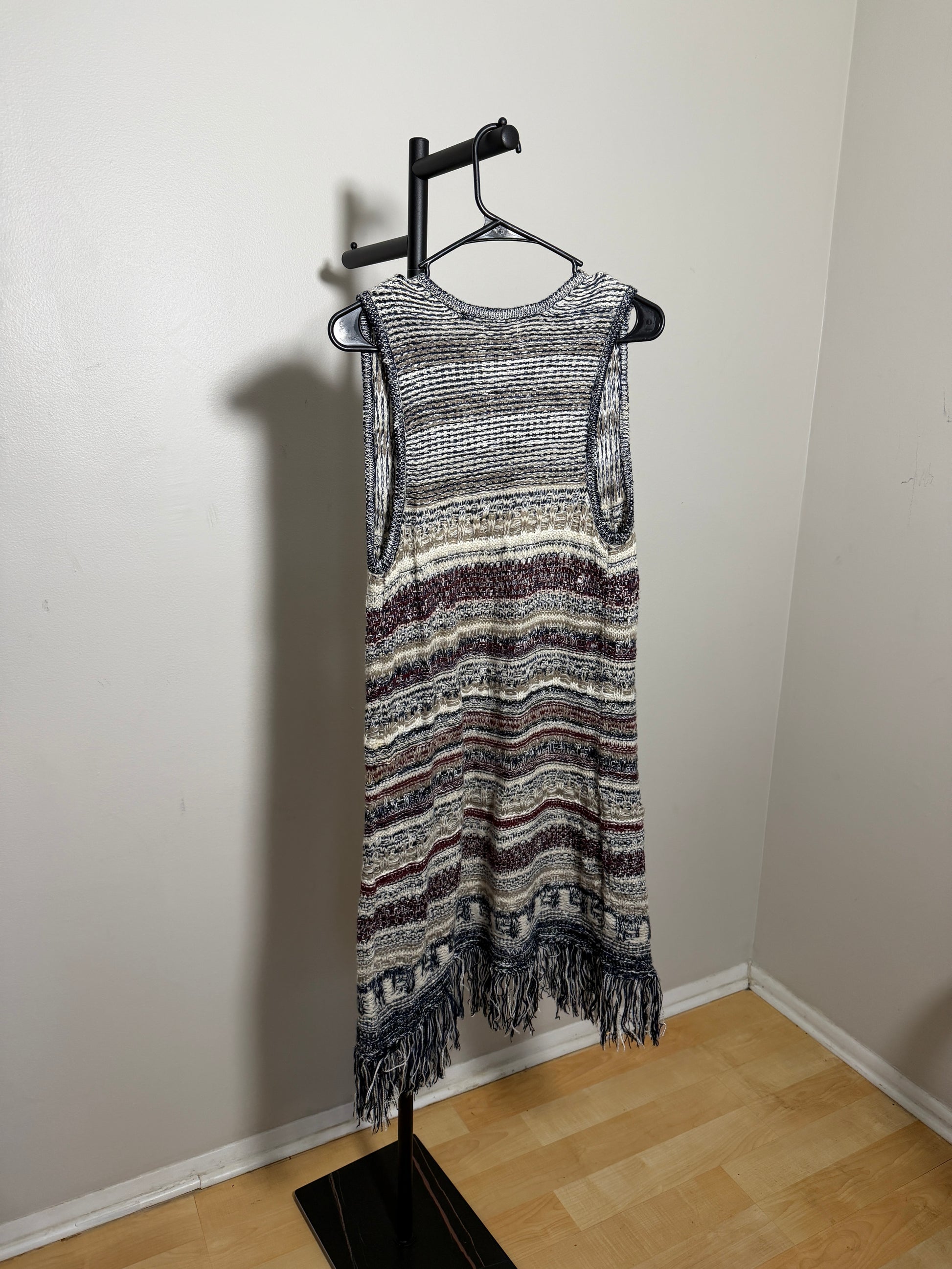 Cato Women's Small Knit Vest Multicolor Fringe - photo 4