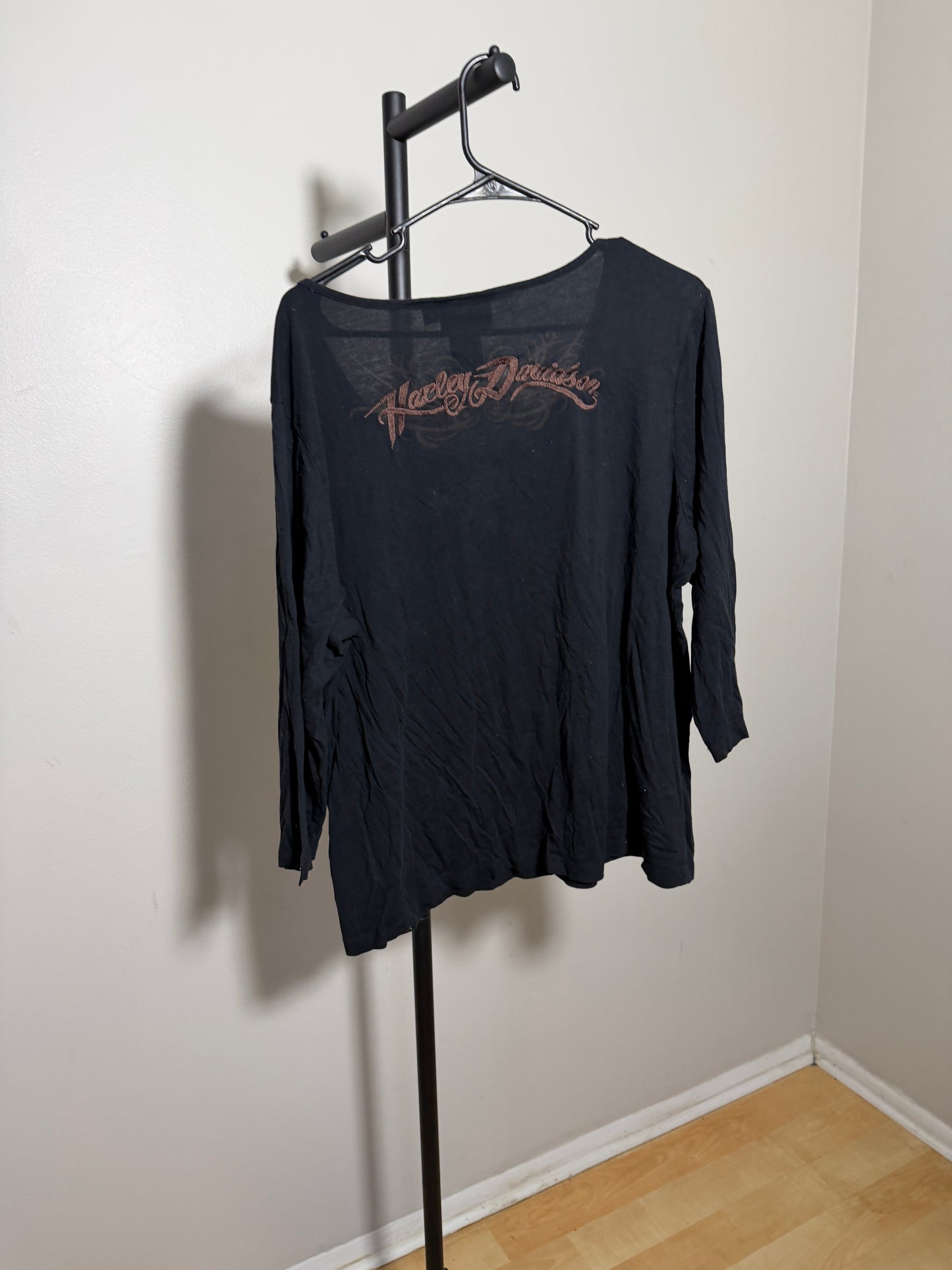 Harley Davidson Women's 2W Black Long Sleeve Top - photo 5