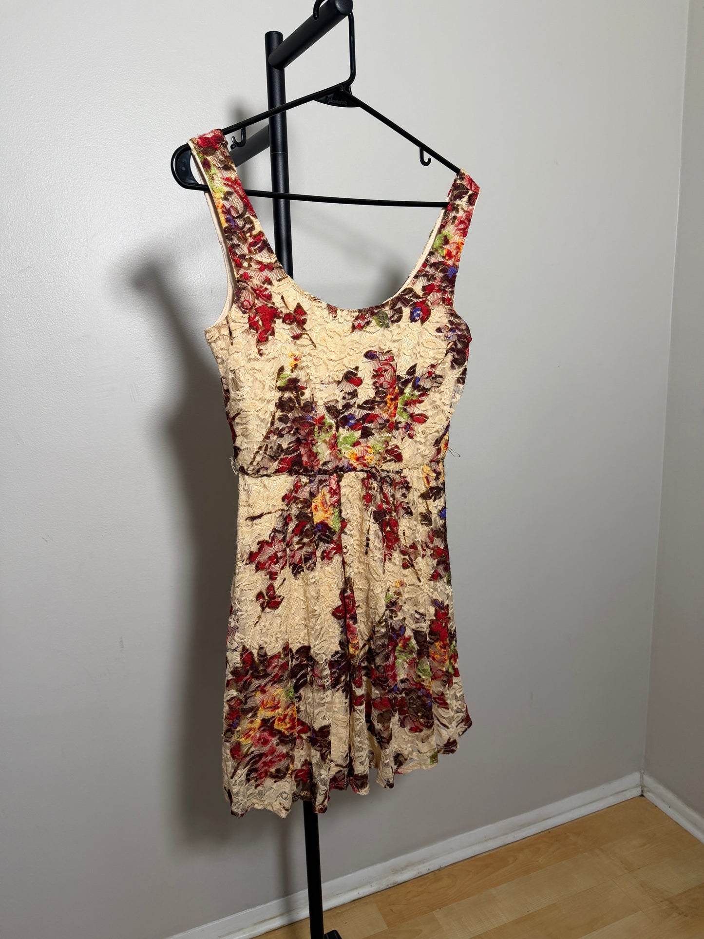 AS U WISH Women's Small Floral Dress