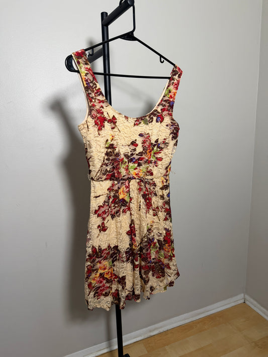 AS U WISH Women's Small Floral Dress