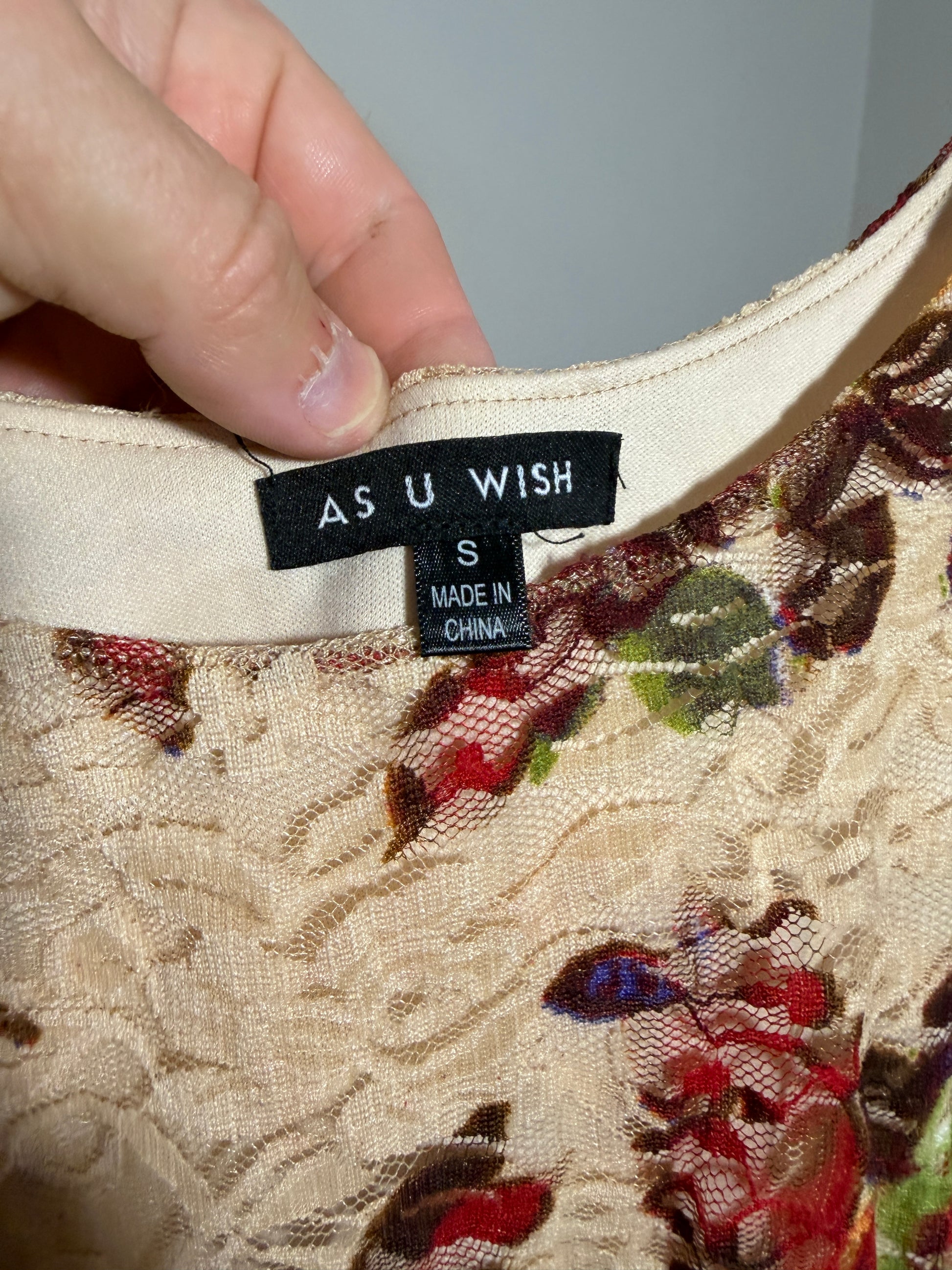 AS U WISH Women's Small Floral Dress - photo 2