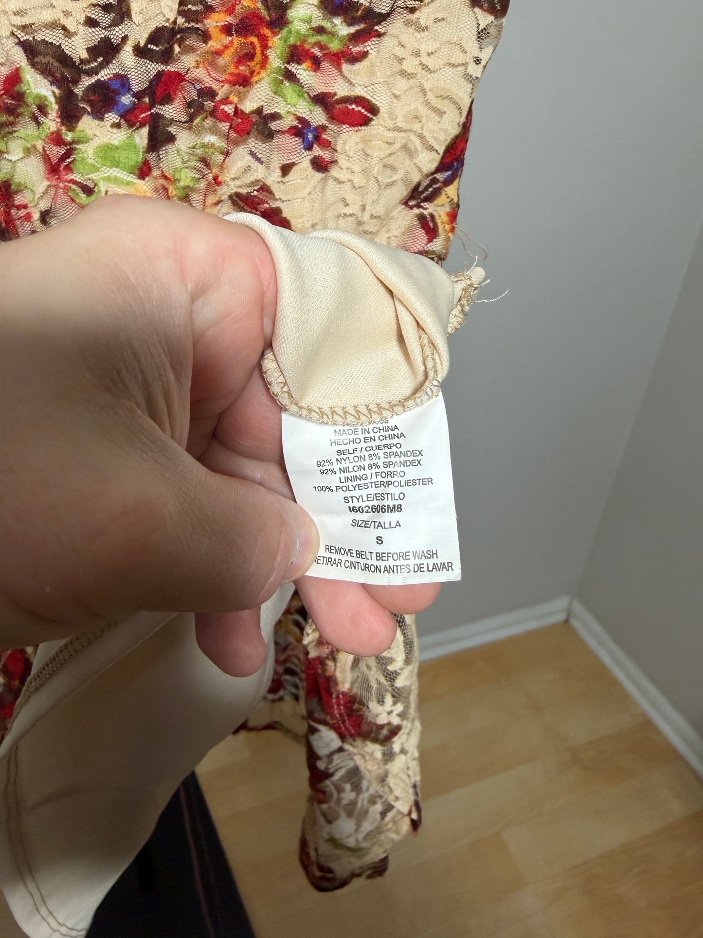 AS U WISH Women's Small Floral Dress - photo 3