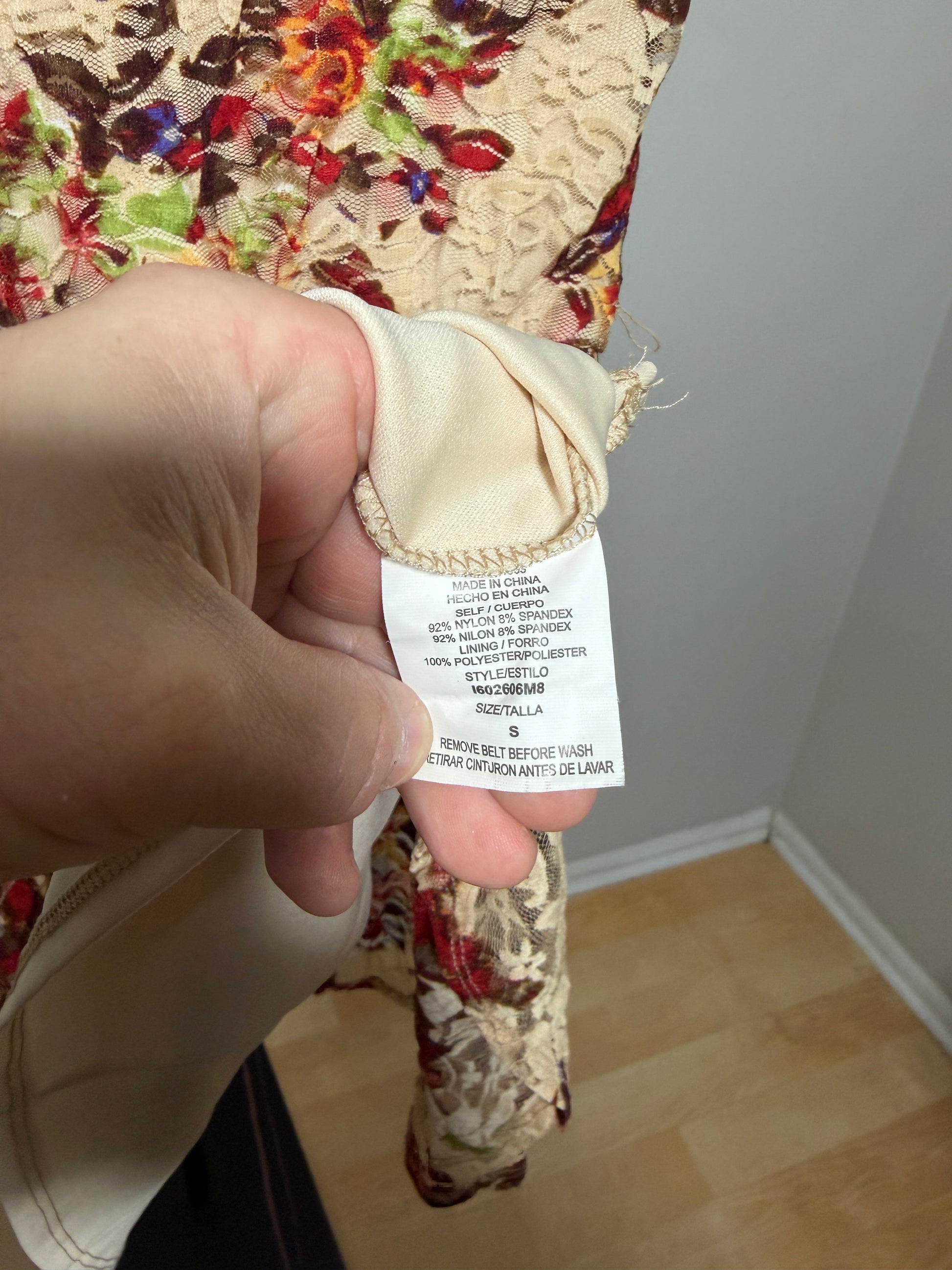 AS U WISH Women's Small Floral Dress - photo 3