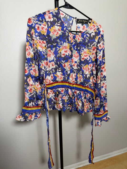 Geisha Designs Floral Print Blouse XS