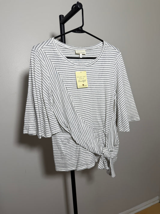 Belle du Jour Women's Small Striped Top
