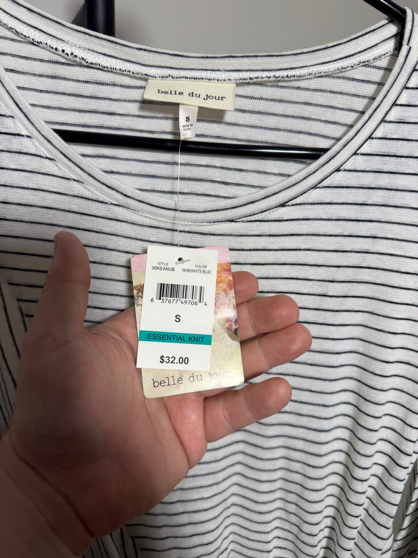 Belle du Jour Women's Small Striped Top - photo 3