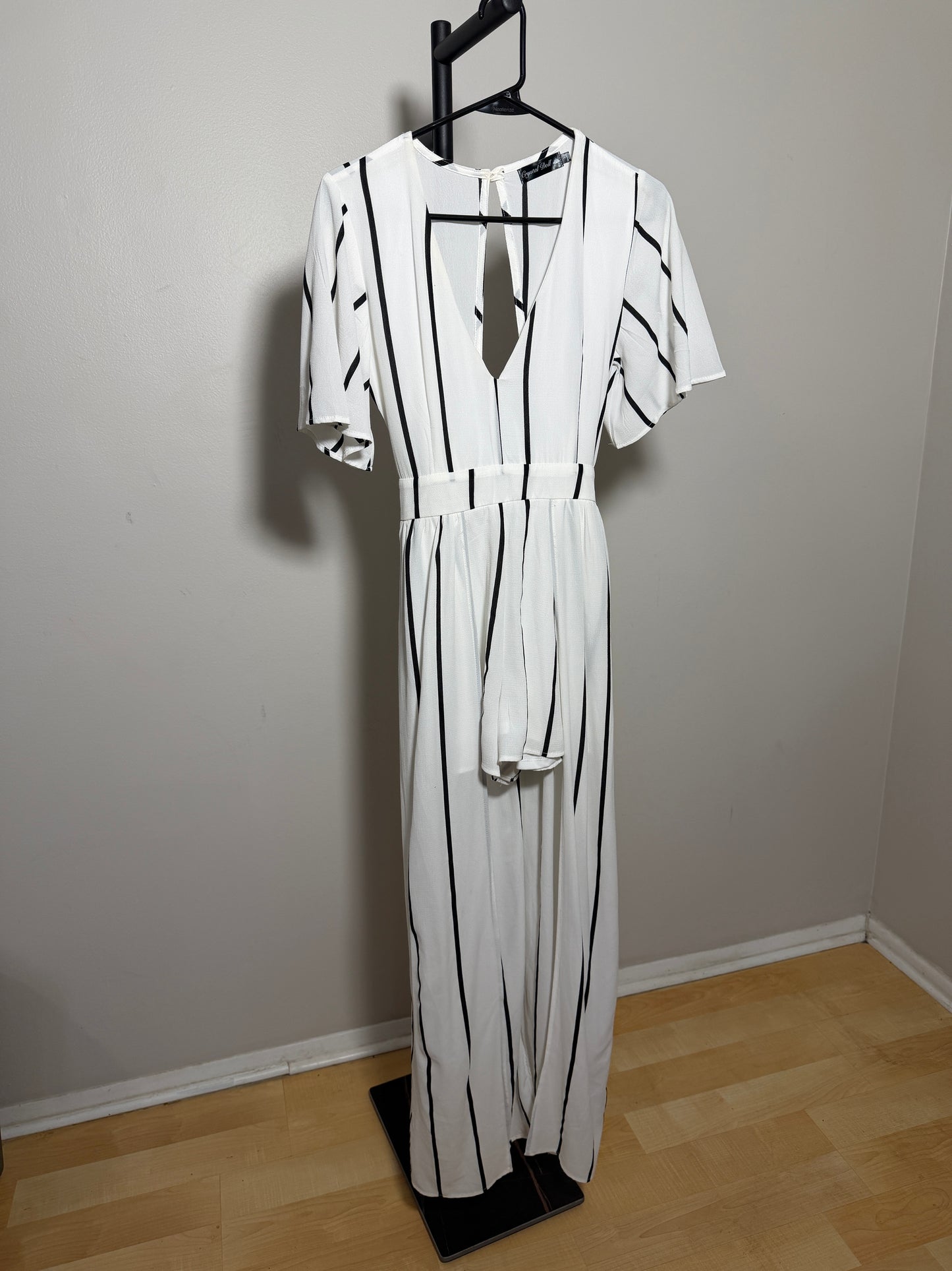 Crystal Doll Women's Striped Jumpsuit Size 3