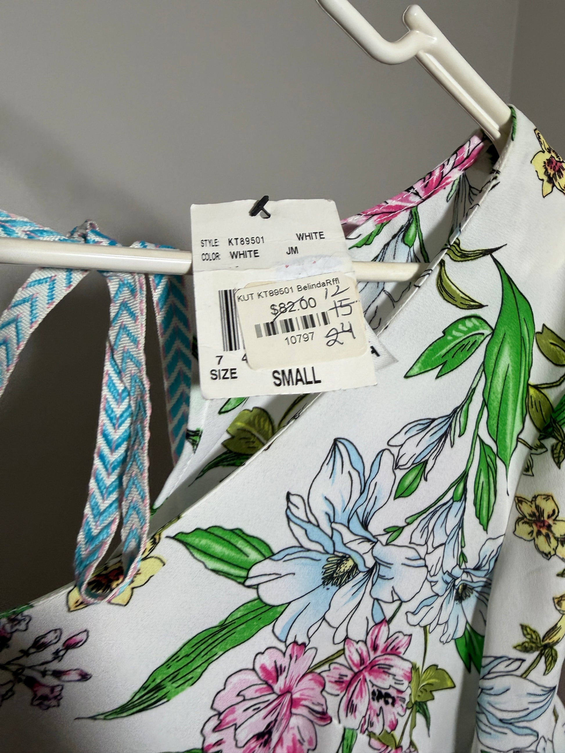 KUT From The Kloth Belinda Floral Top S NWT - photo 3