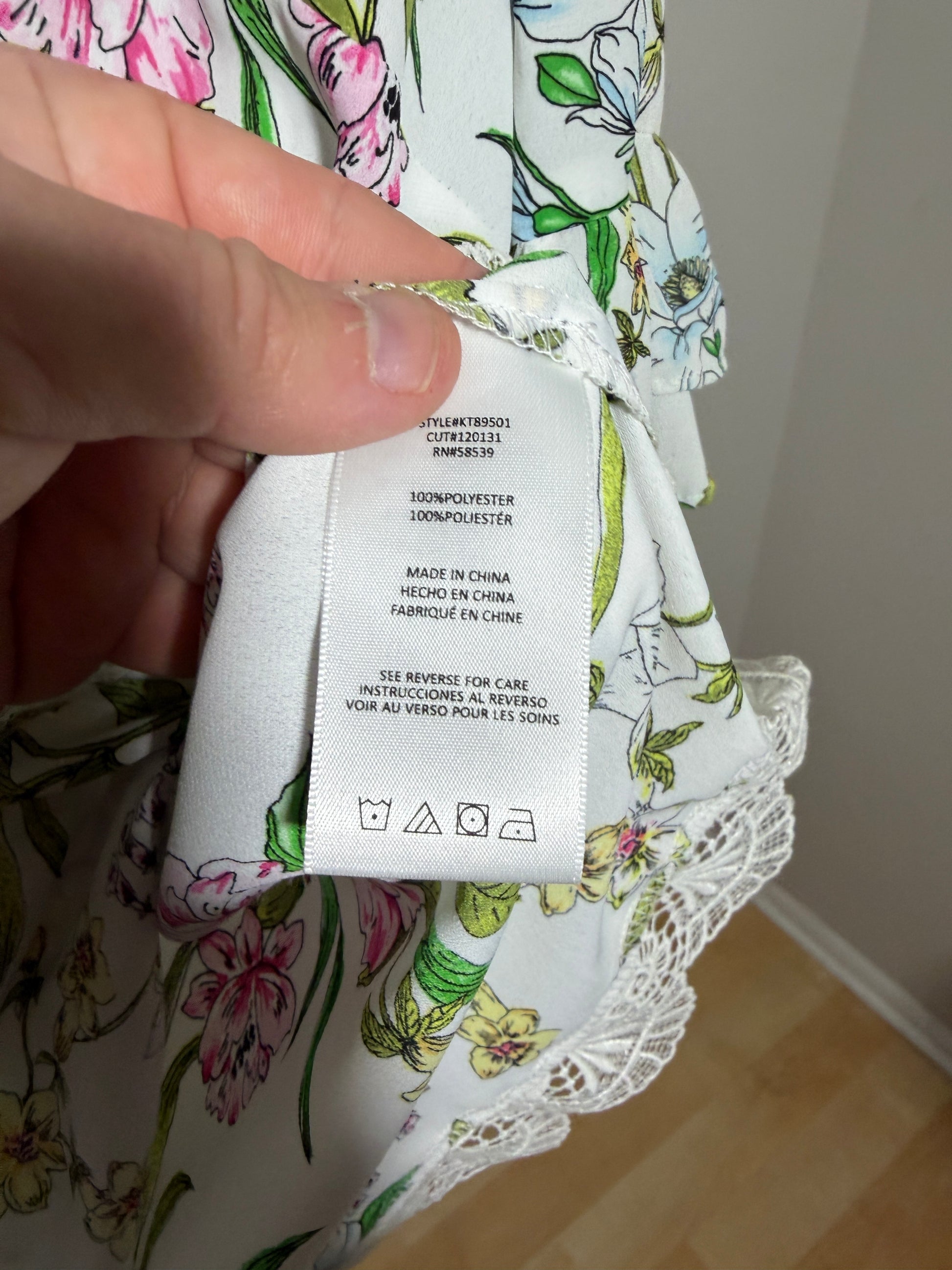 KUT From The Kloth Belinda Floral Top S NWT - photo 4