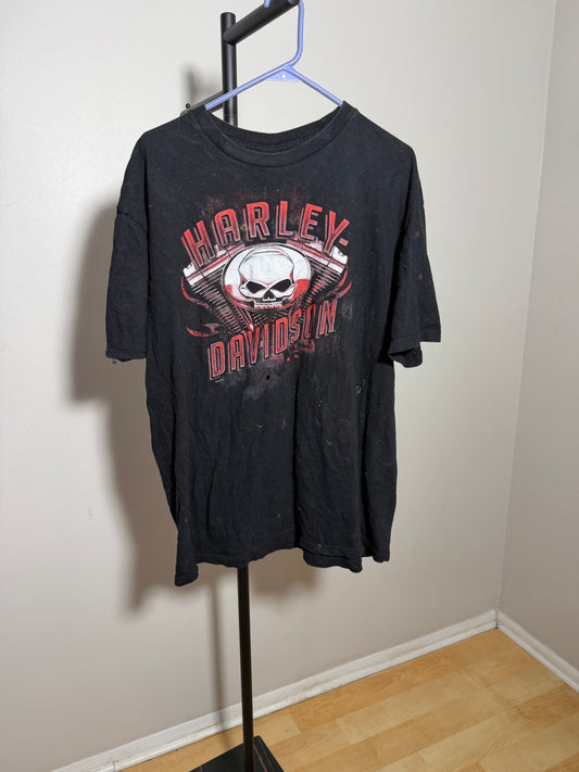 Harley Davidson L Barracuda Graphic T-Shirt Size L