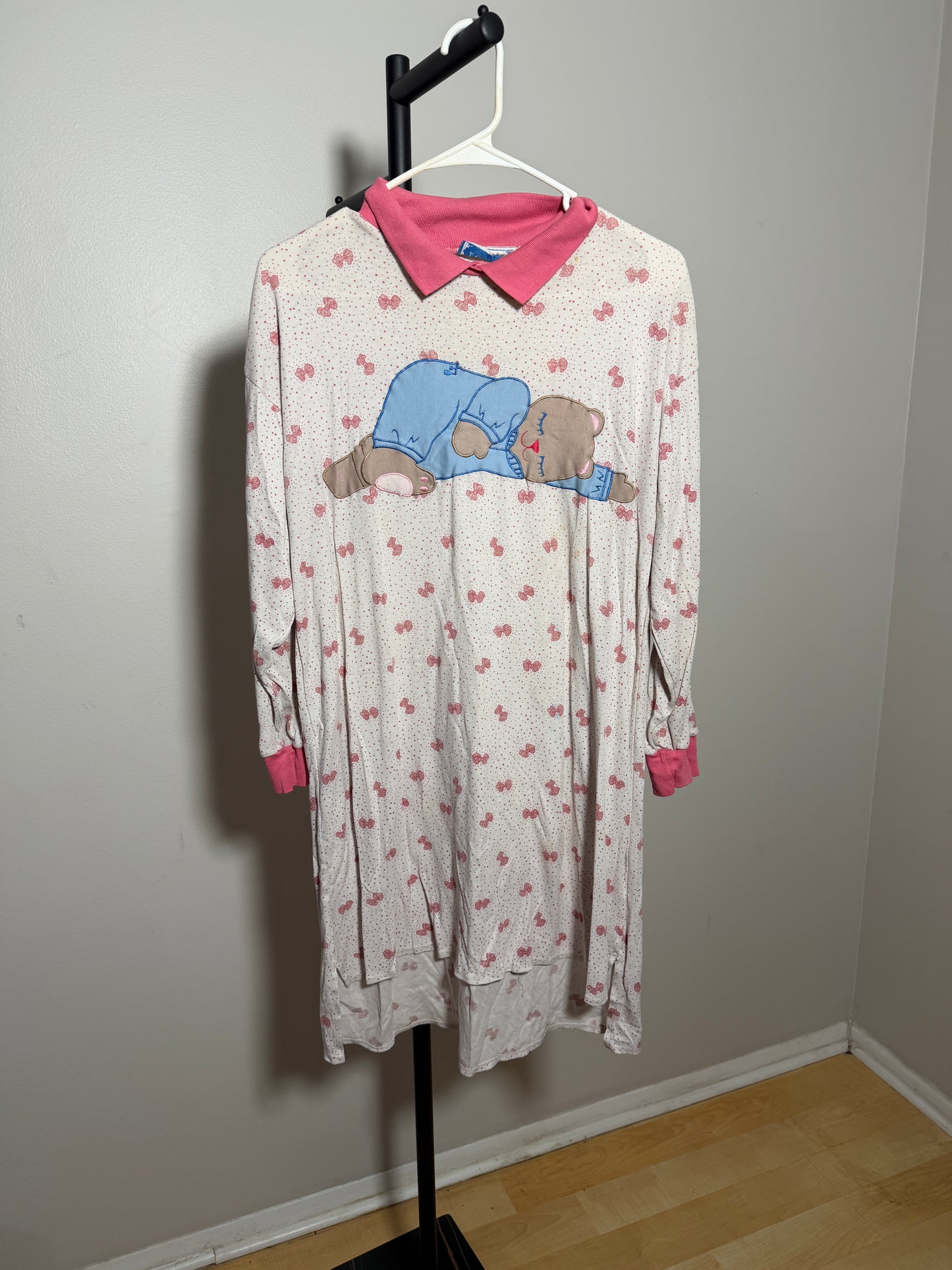 J. Christopher Women's M Nightgown Pink Bear Print