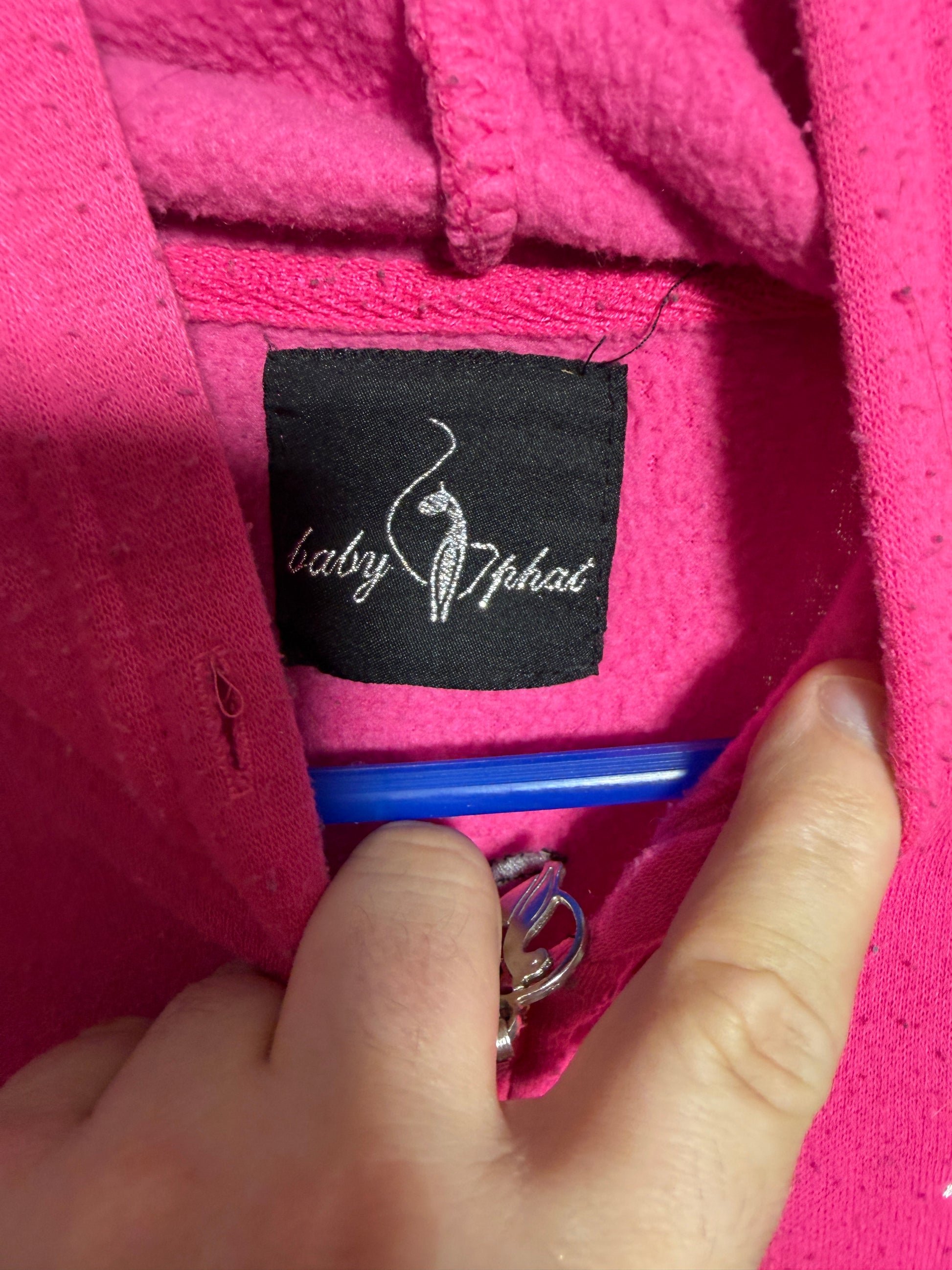 Baby Phat Women's M Hoodie Pink and Gray - photo 3