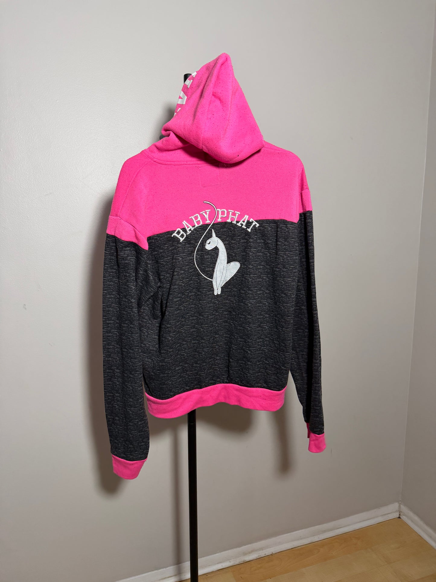 Baby Phat Women's M Hoodie Pink and Gray - photo 4