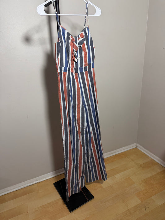 Romeo + Juliet Couture Women's Small Striped Jumpsuit