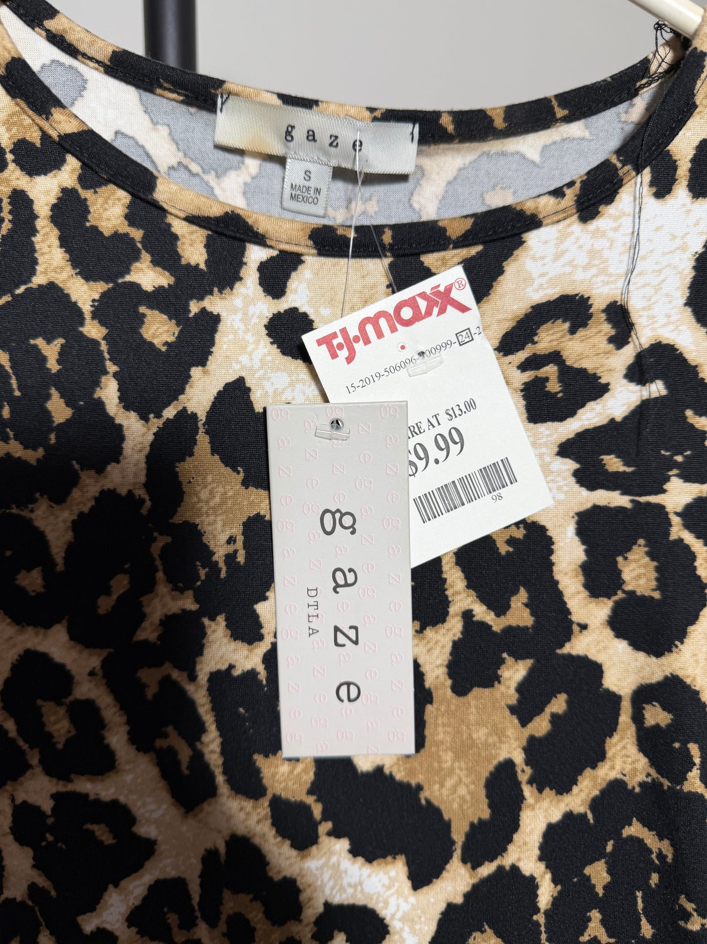 Gaze Women's Small Leopard Print Long Sleeve Top - photo 2