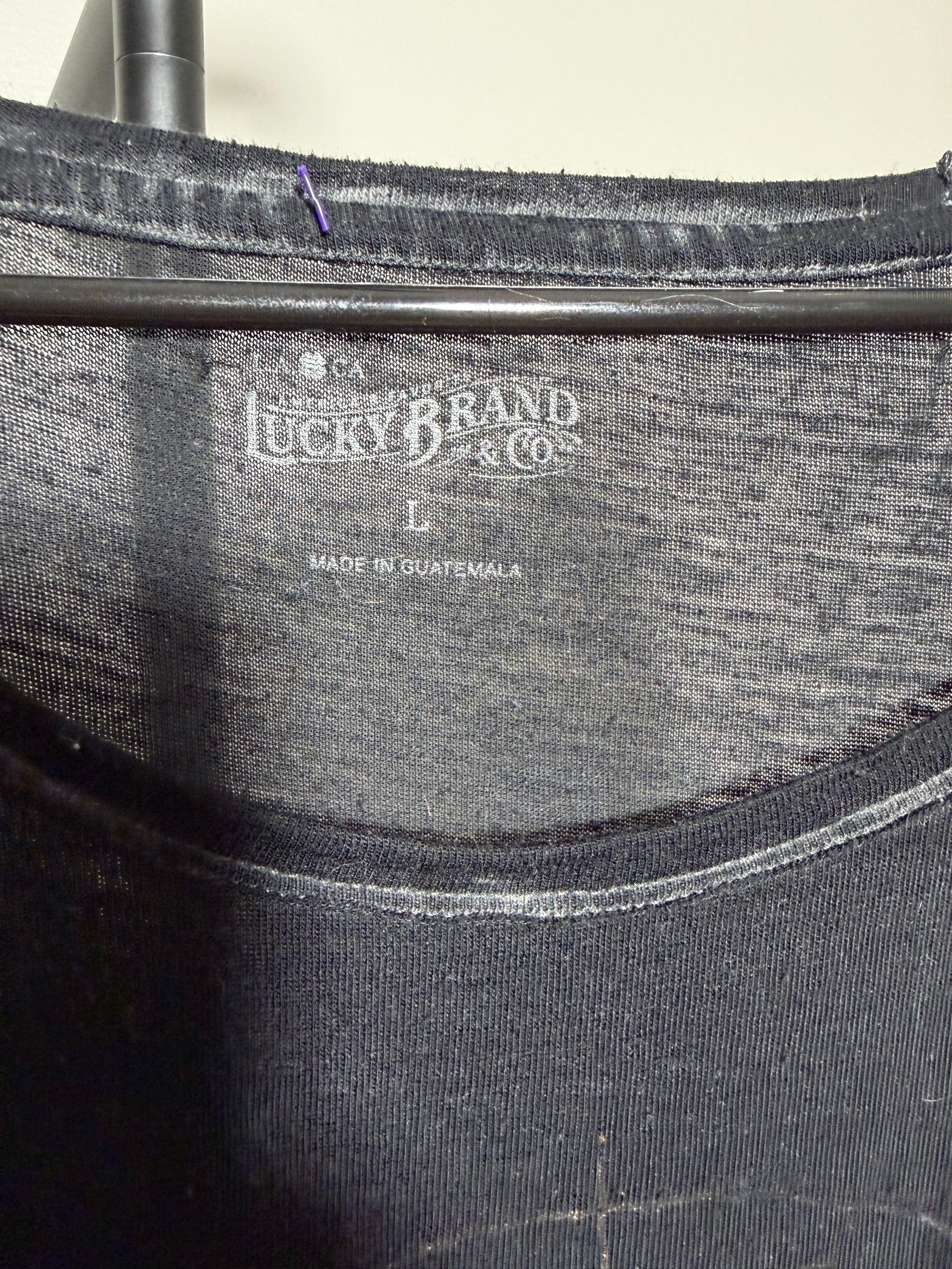 Lucky Brand L Black Top with Astrology Design - photo 2