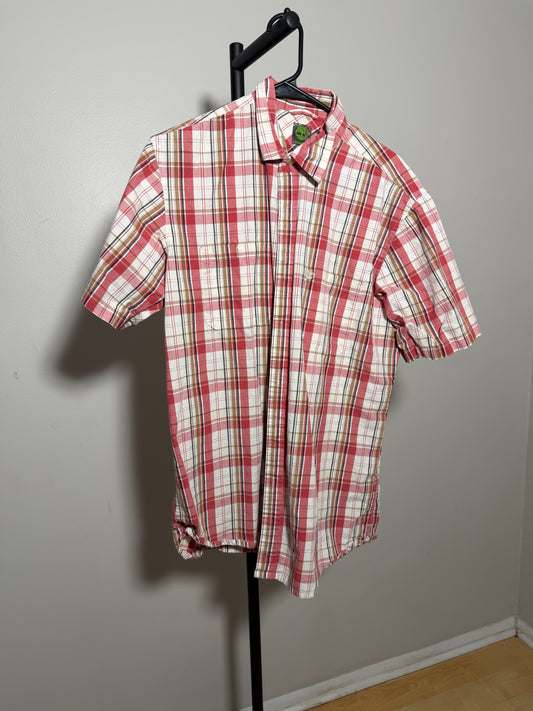 Timberland Men's M Short Sleeve Plaid Shirt