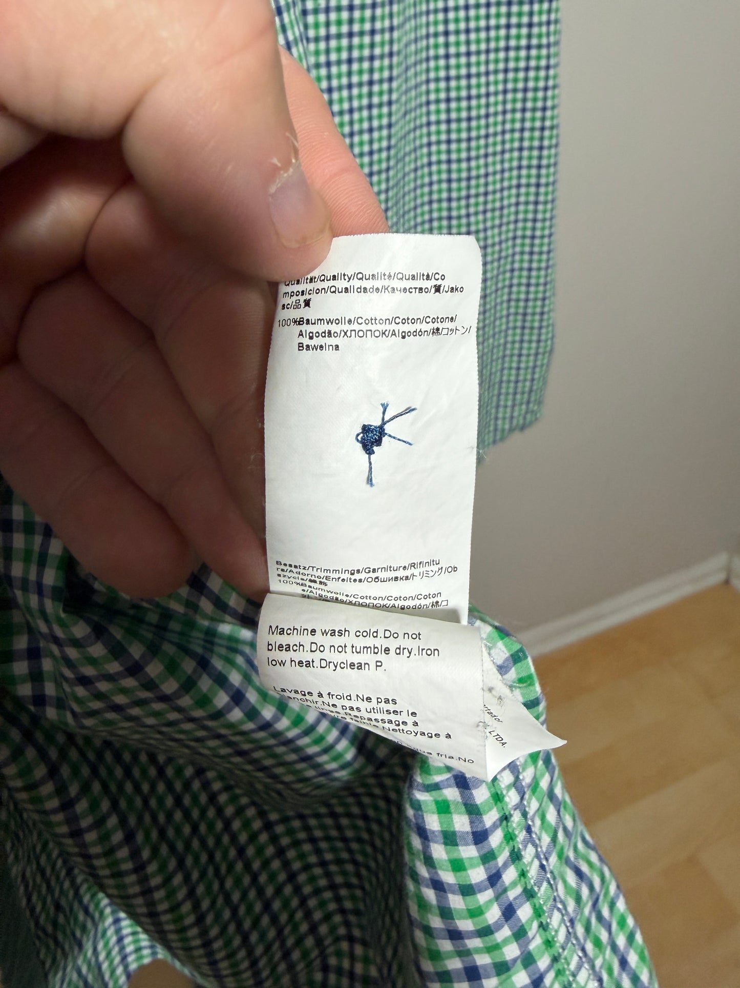 Hugo Boss Regular Fit Green Checkered Shirt 2XL - photo 4