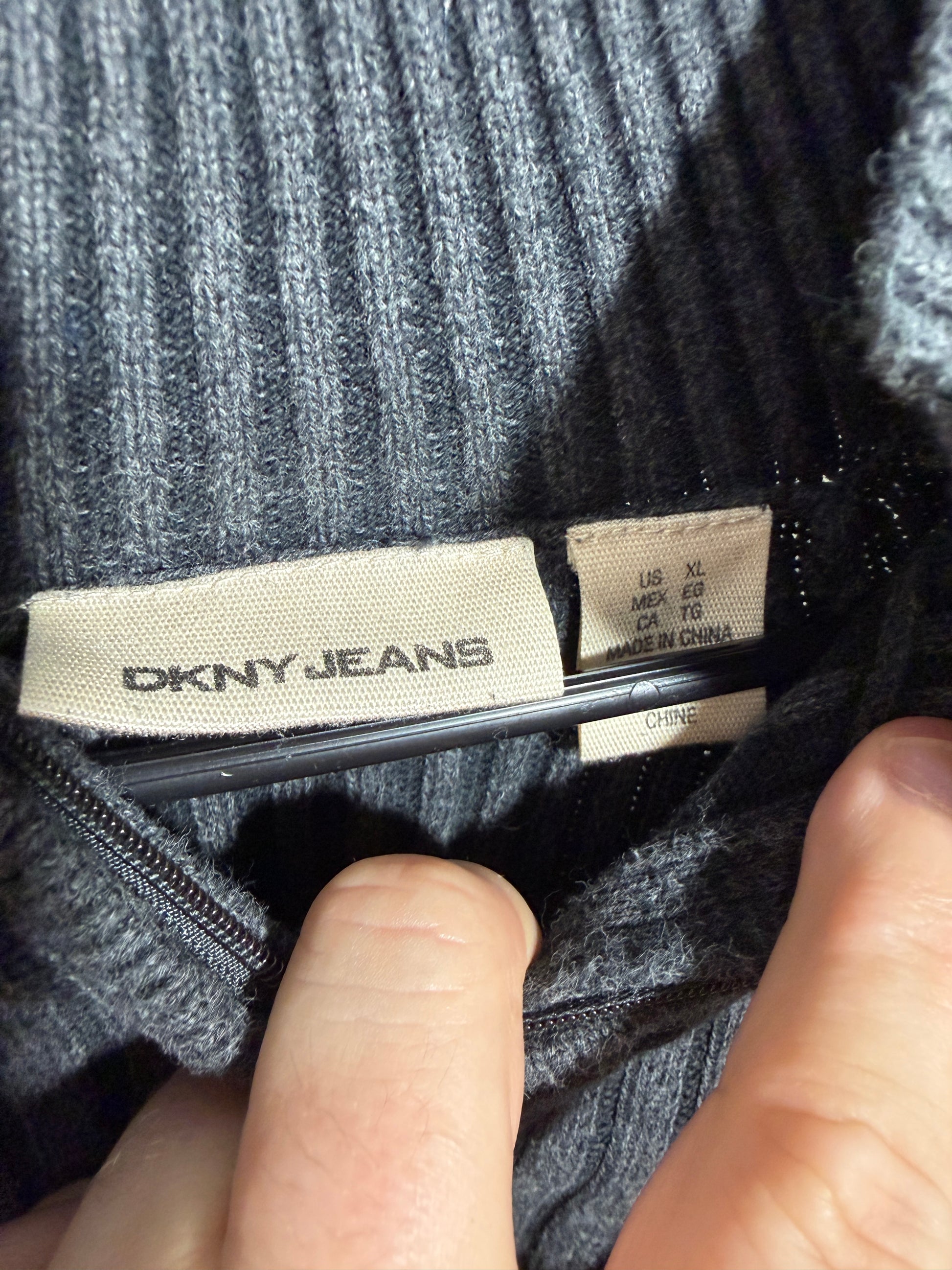 DKNY Jeans Men's XL Zip-Up Sweater - photo 2