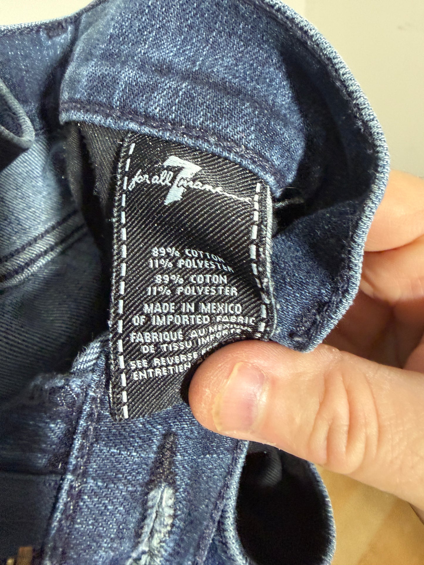 7 For All Mankind The Straight Jeans Size 33 - photo 3