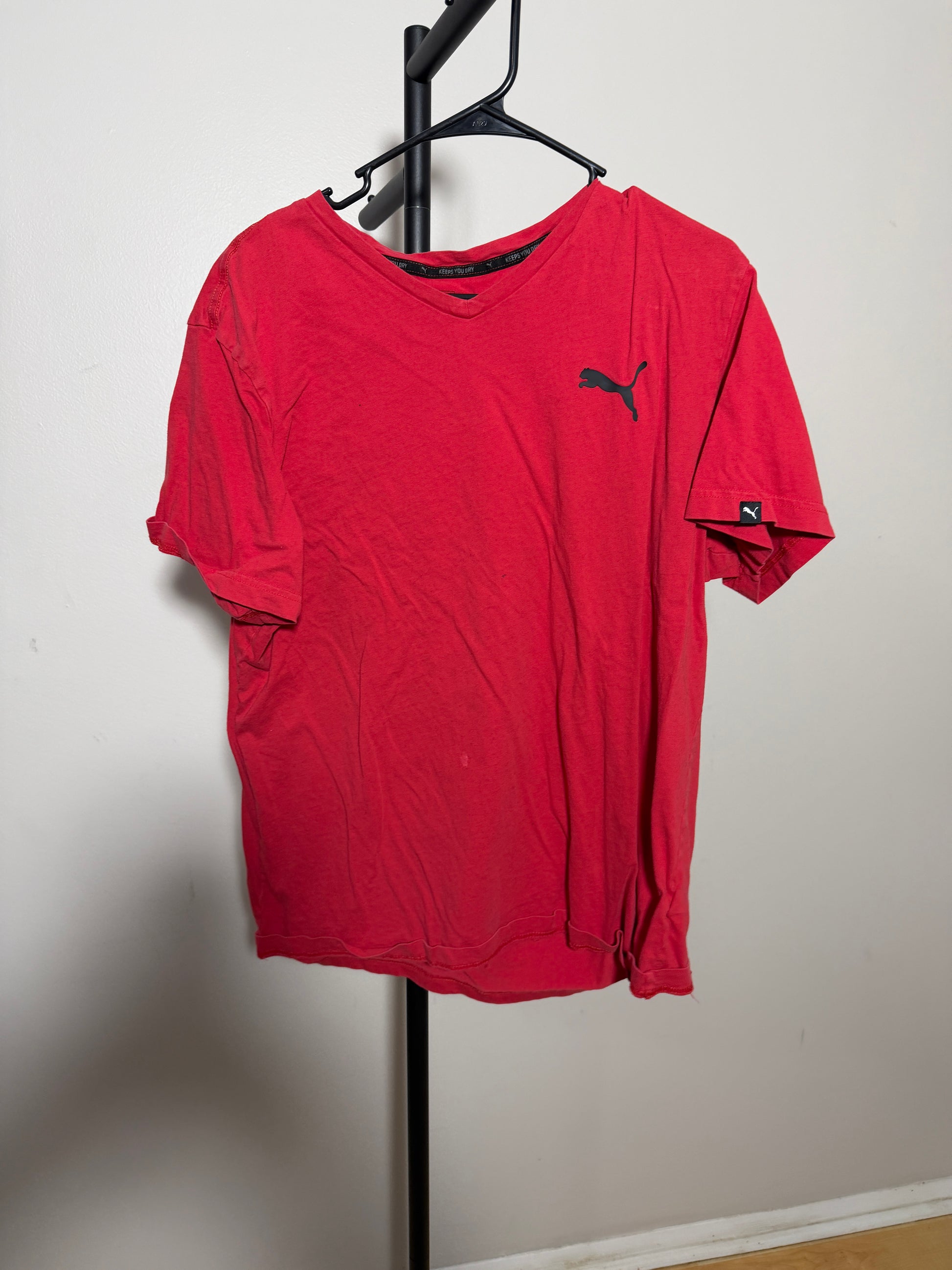 Puma Mens Red T-Shirt Size L
