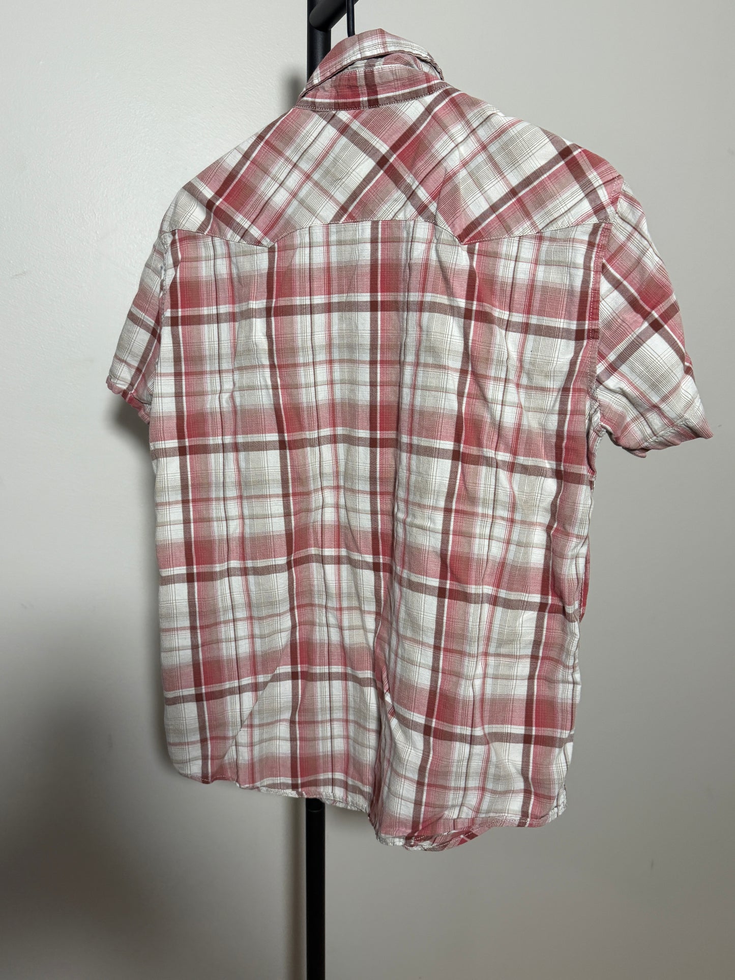 Levi's Short Sleeve Plaid Shirt Medium - photo 3