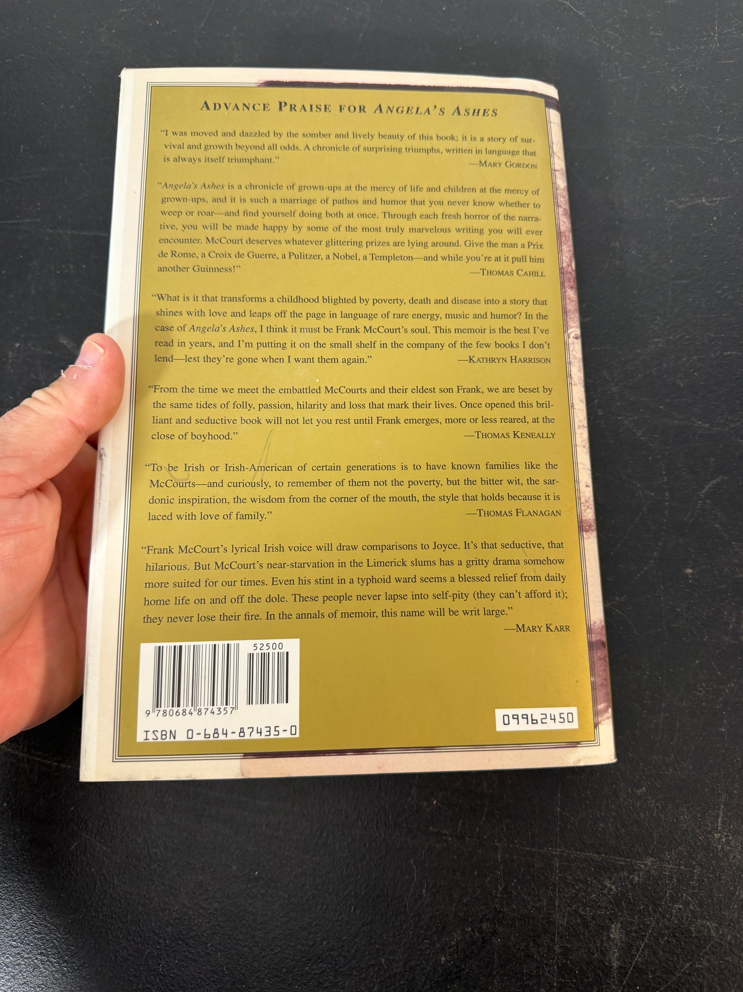 Frank McCourt Angela's Ashes First Edition Book - photo 5