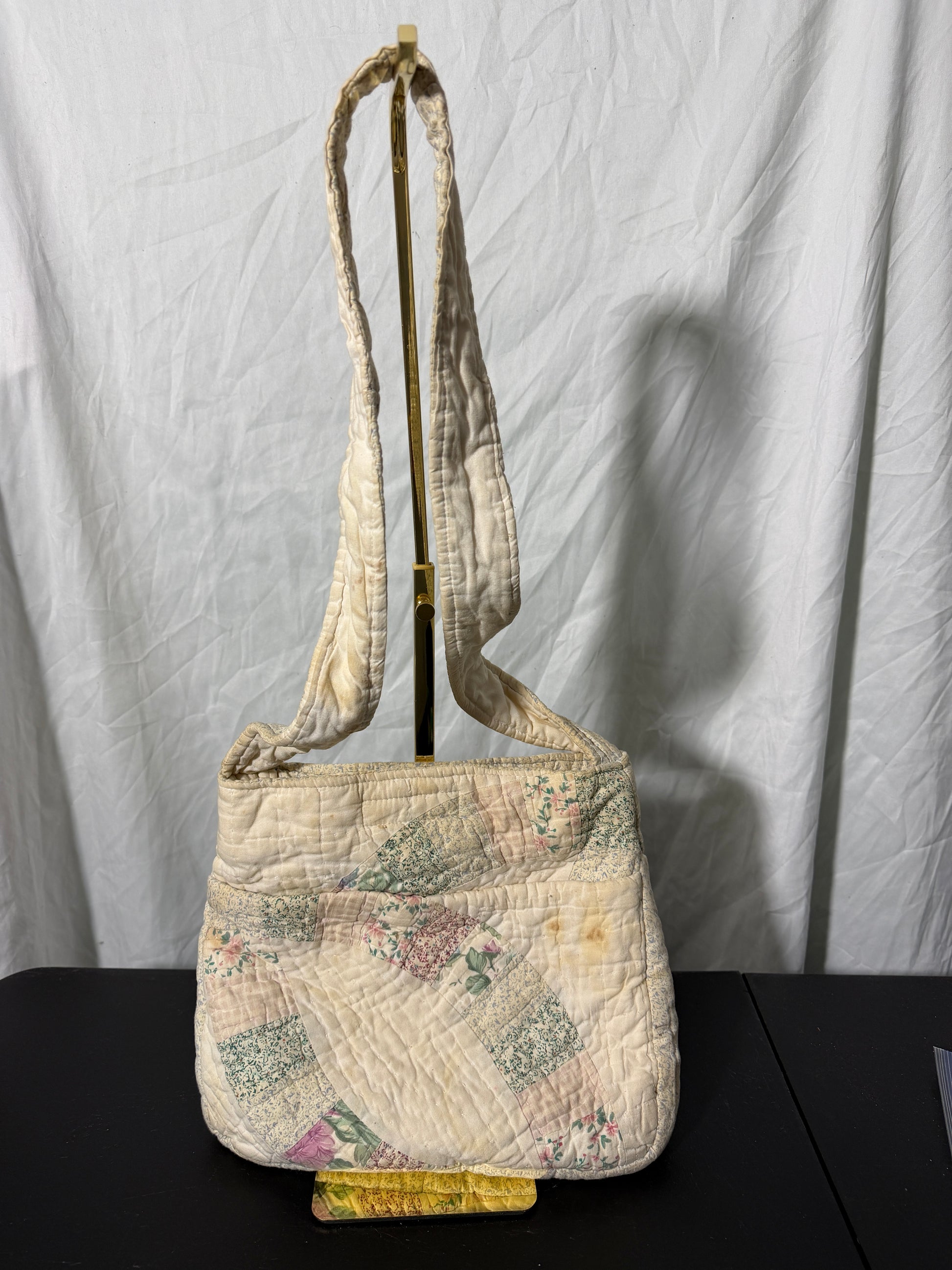 Quilted Floral Patchwork Handbag
