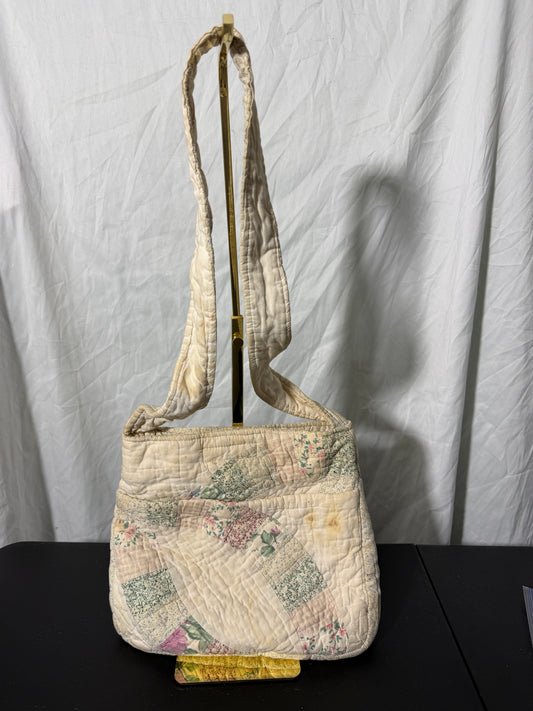 Quilted Floral Patchwork Handbag