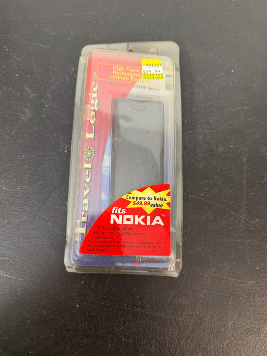 Travel Logic High Capacity Rechargeable Lithium Battery for Nokia 5100/6100 Series