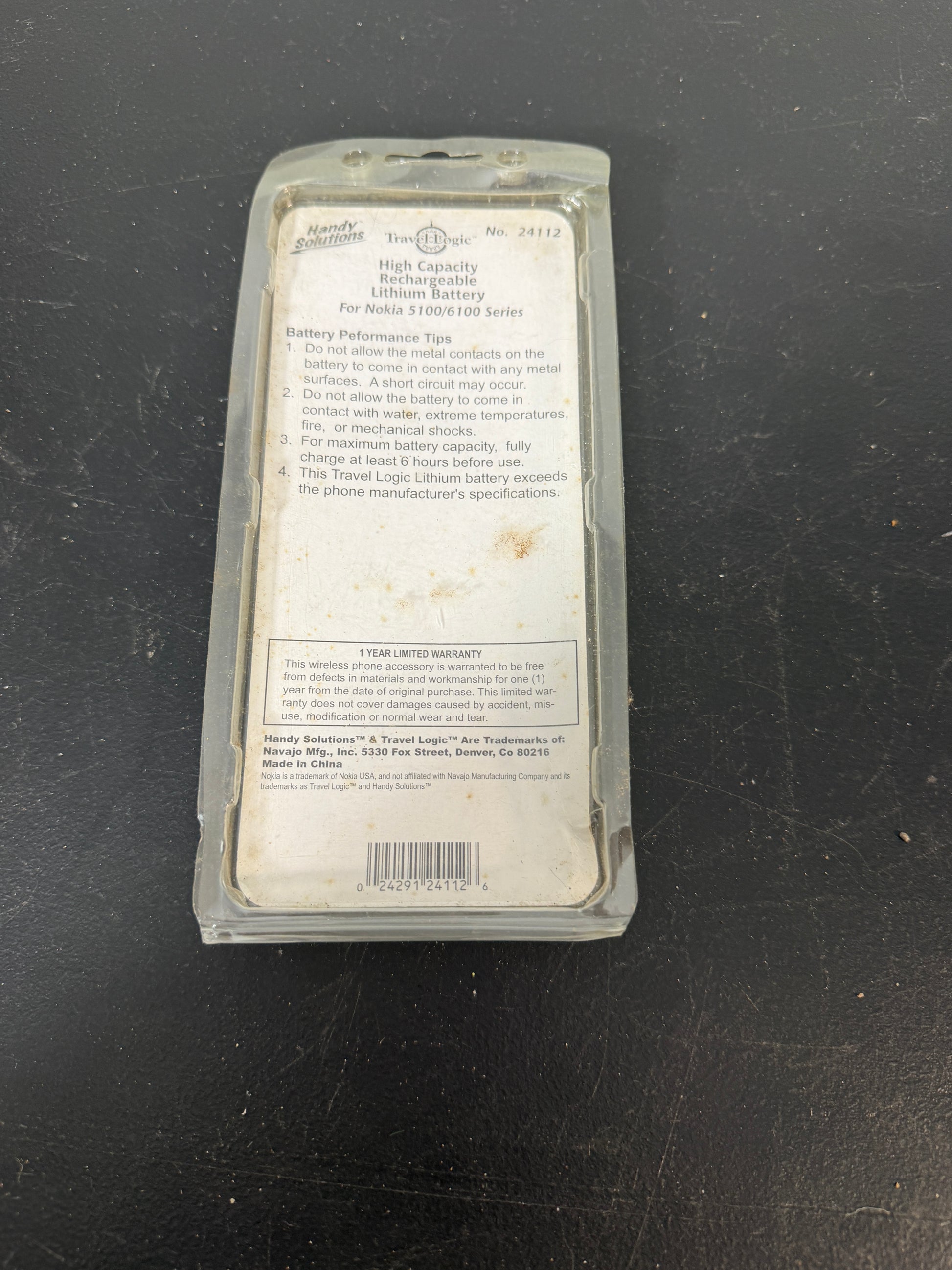 Travel Logic High Capacity Rechargeable Lithium Battery for Nokia 5100/6100 Series - photo 2