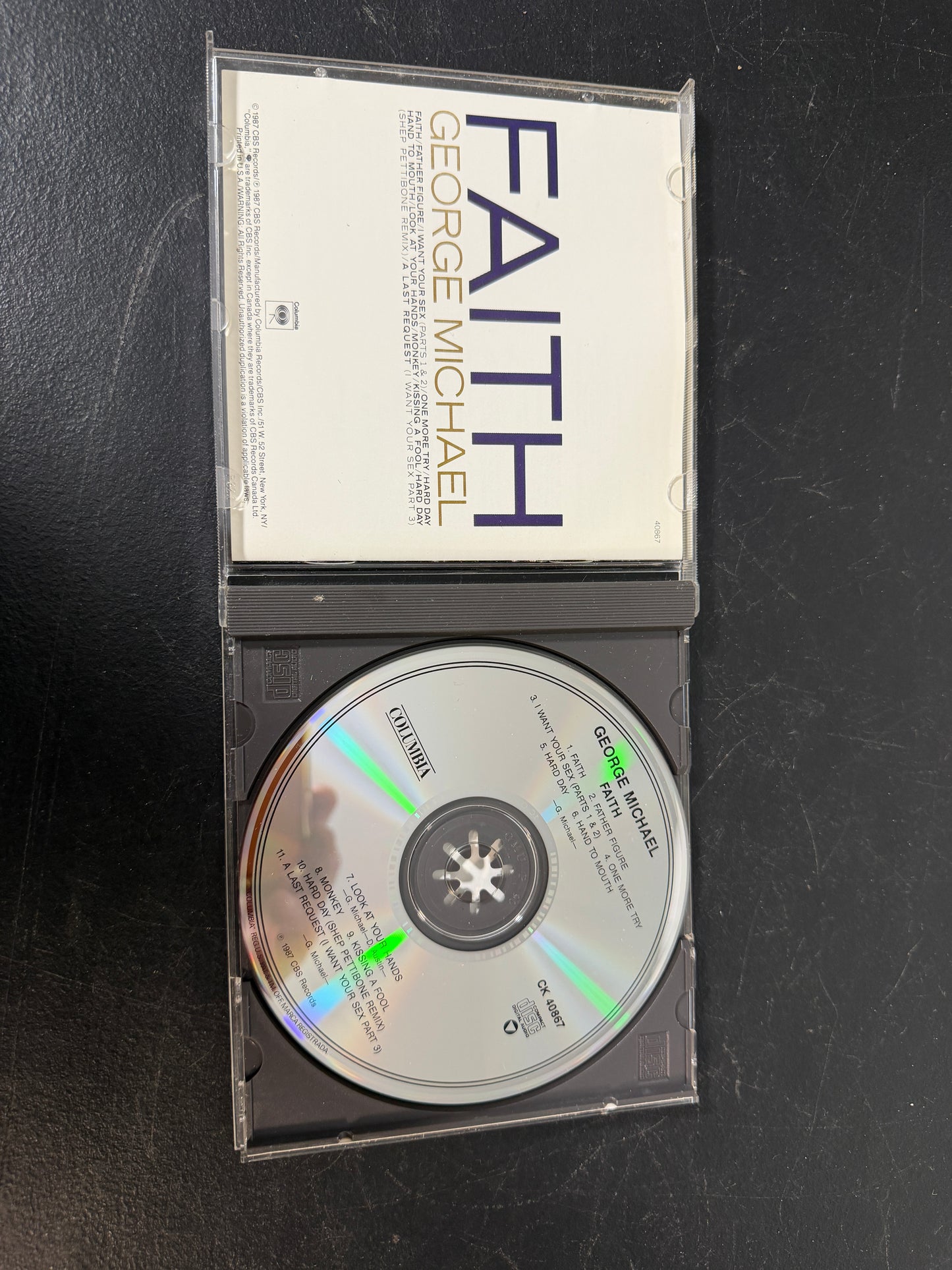 George Michael Faith CD Album Columbia Records - photo 2