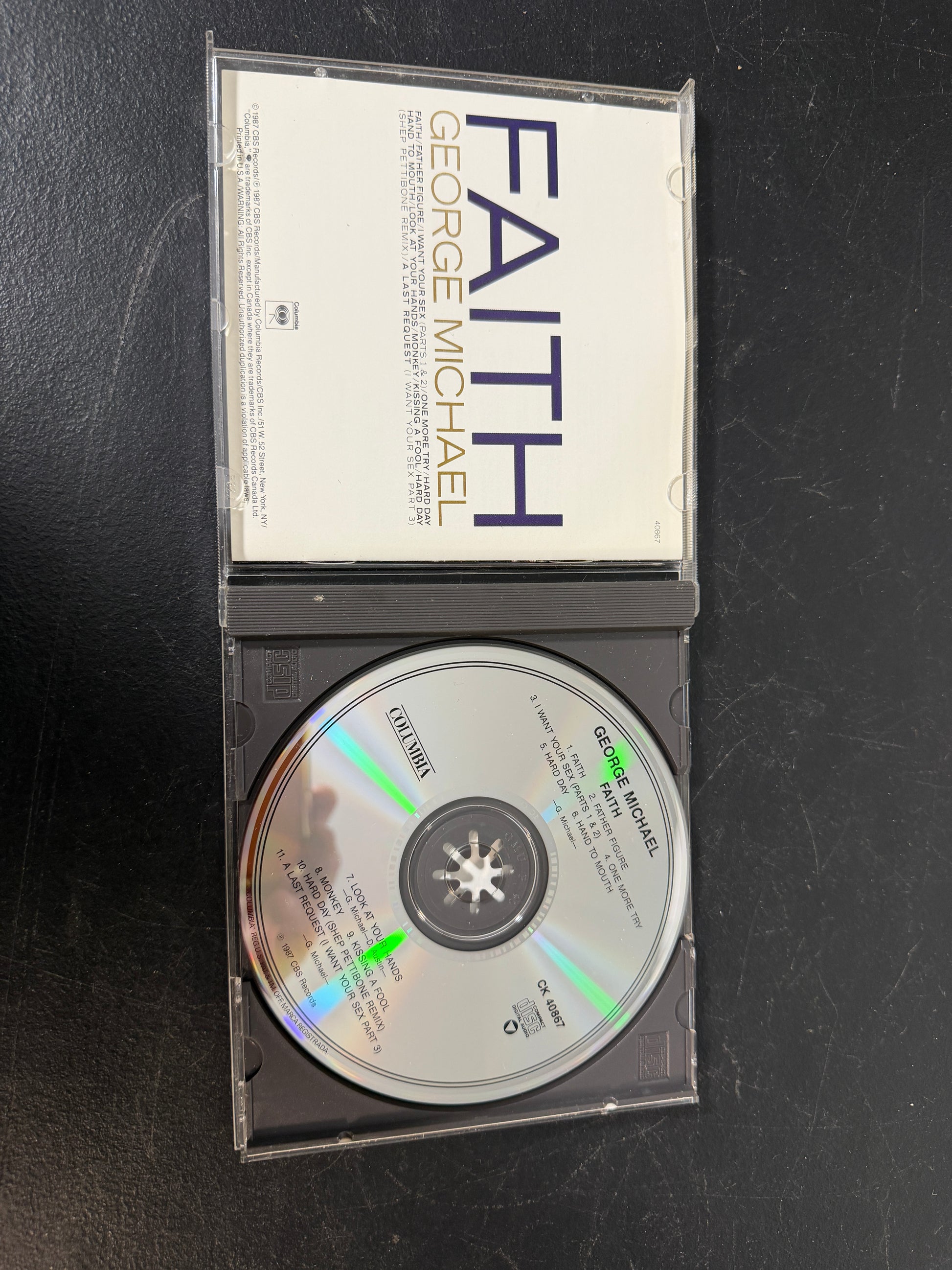 George Michael Faith CD Album Columbia Records - photo 2