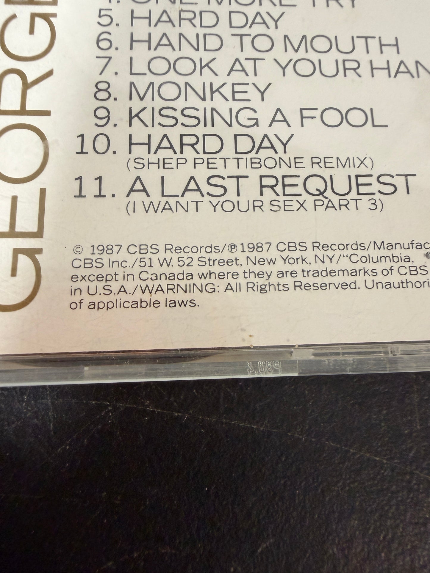 George Michael Faith CD Album Columbia Records - photo 5