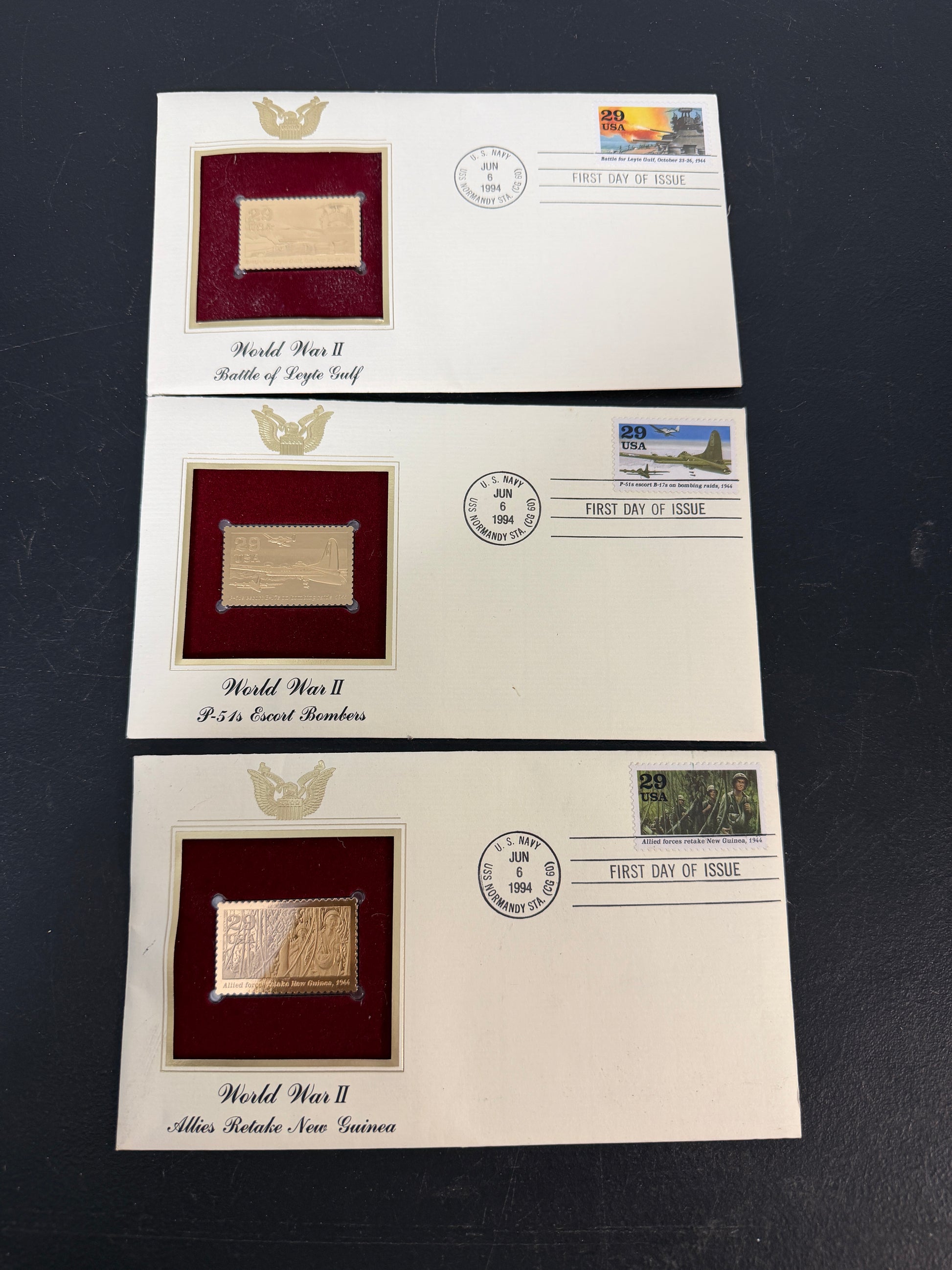 World War II First Day Cover Stamp Collection