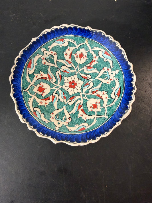 Günser Gini Special Hand Made Decorative Plate 10 inches