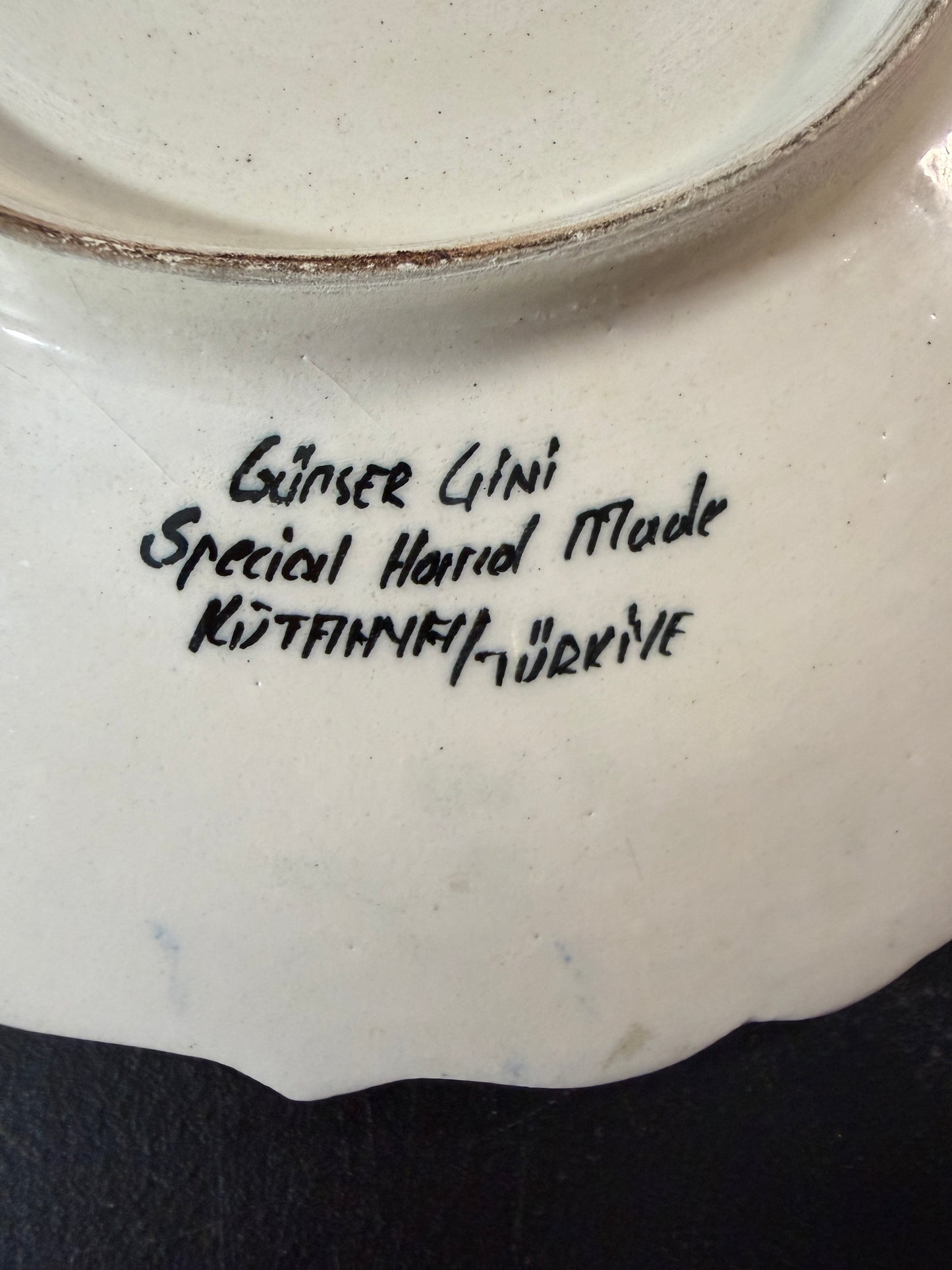 Günser Gini Special Hand Made Decorative Plate 10 inches - photo 3