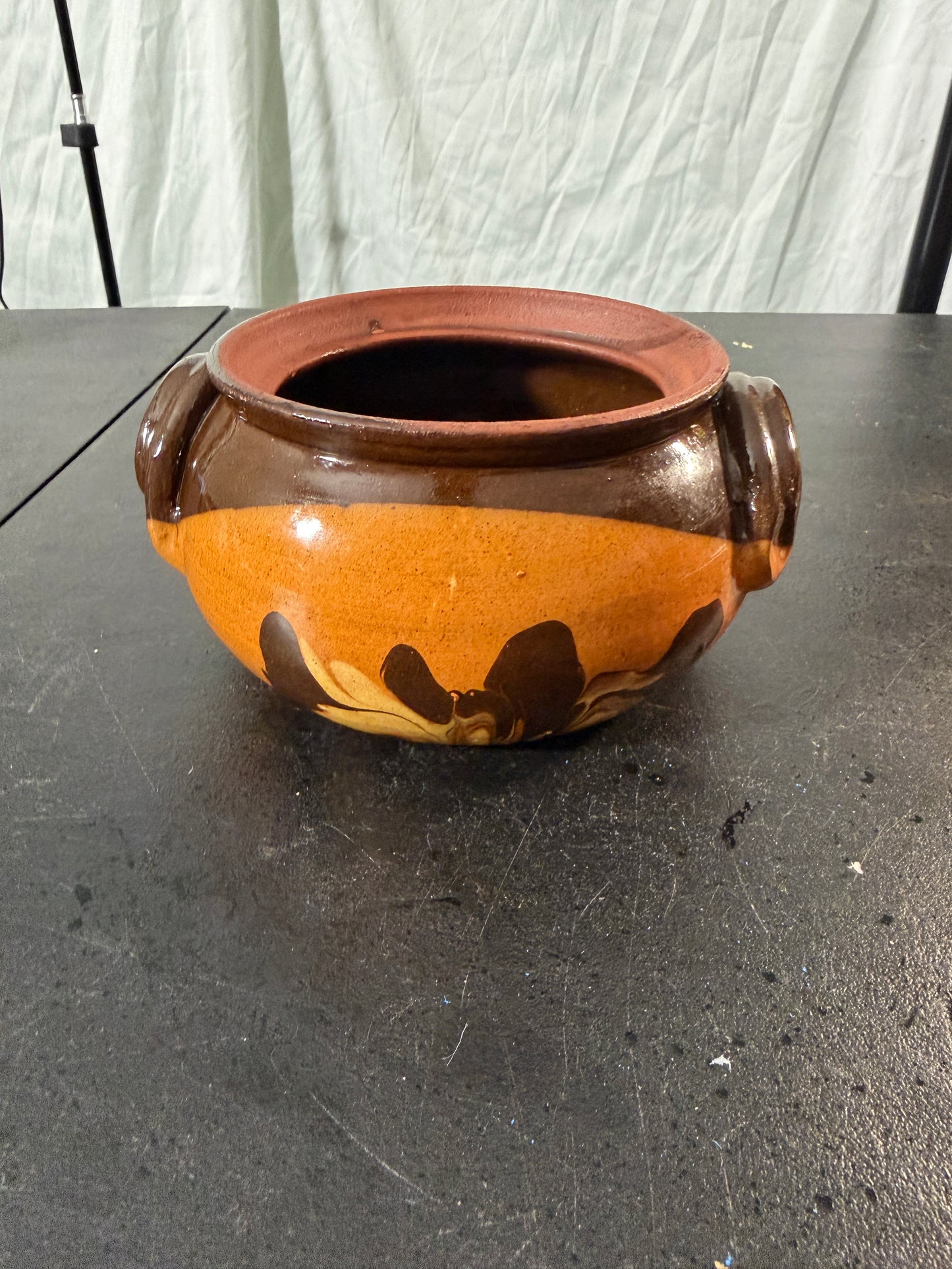 Handcrafted Clay Pot with Side Handles