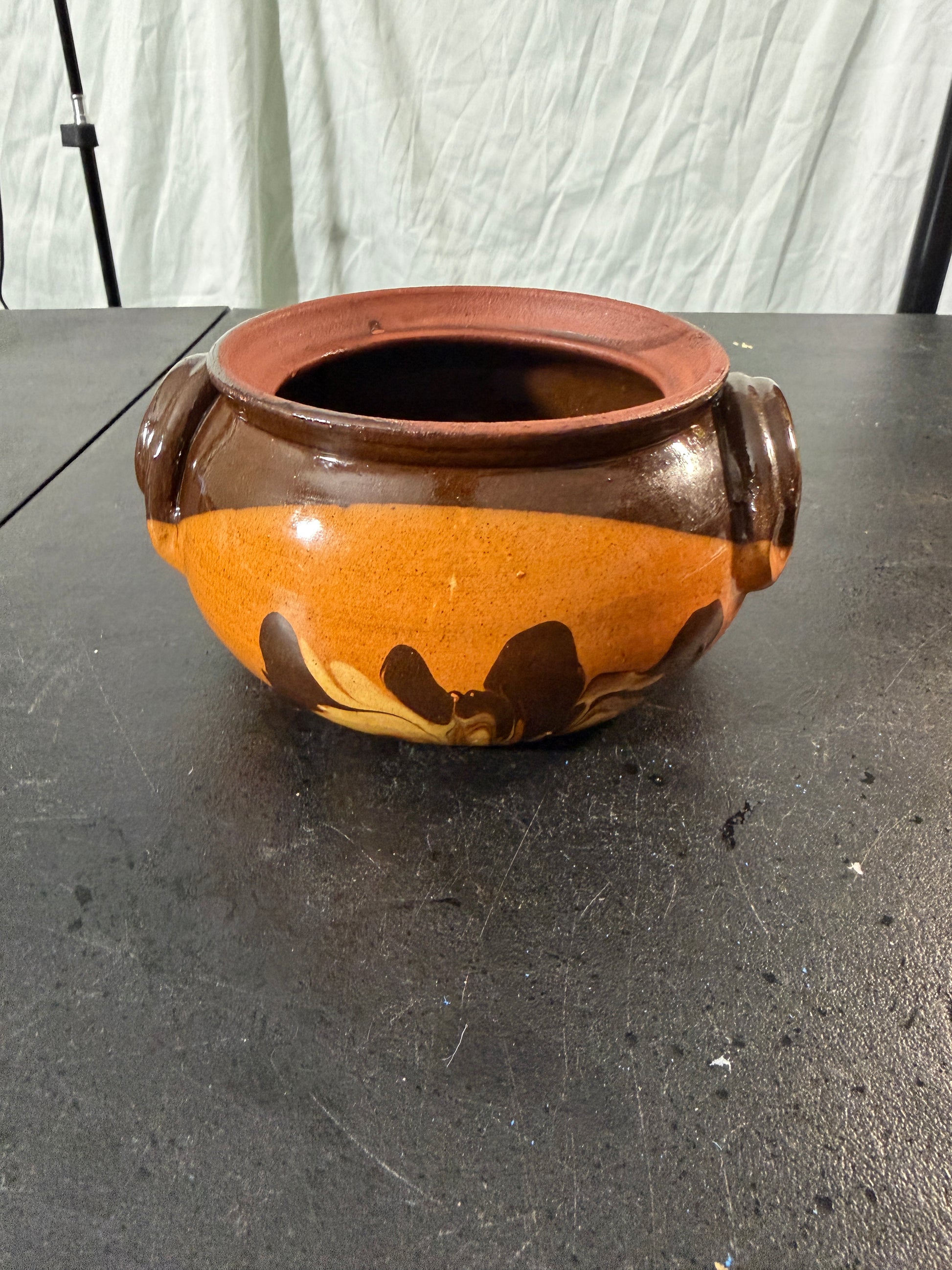 Handcrafted Clay Pot with Side Handles
