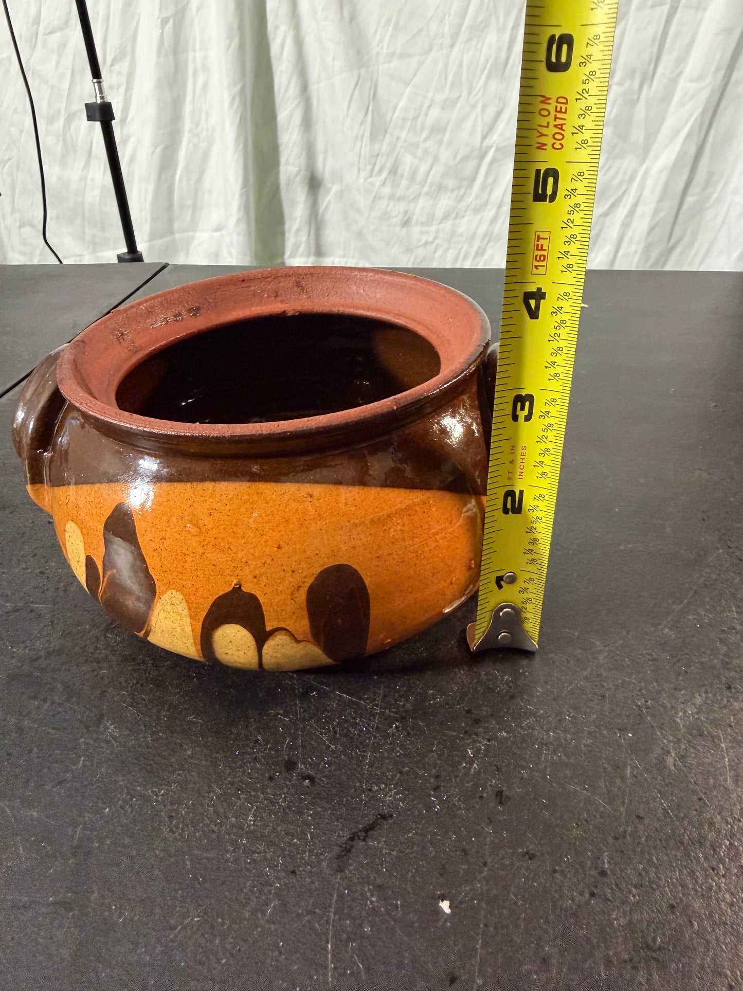 Handcrafted Clay Pot with Side Handles - photo 7