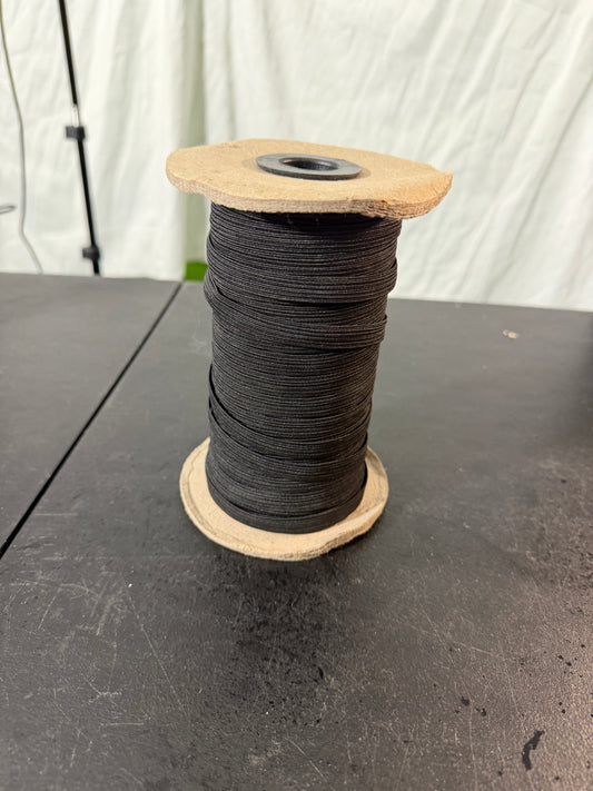Black Elastic Cord Spool for Sewing and Crafts