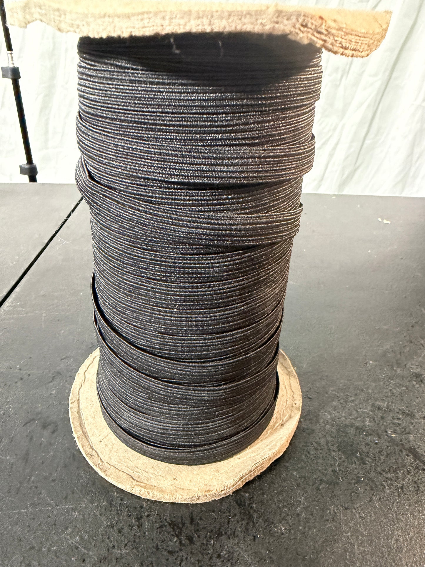 Black Elastic Cord Spool for Sewing and Crafts - photo 2